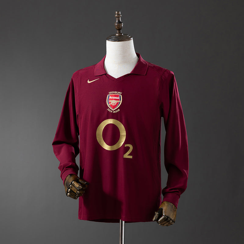 Arsenal Home 2005-06 Longsleeve Retro Jersey