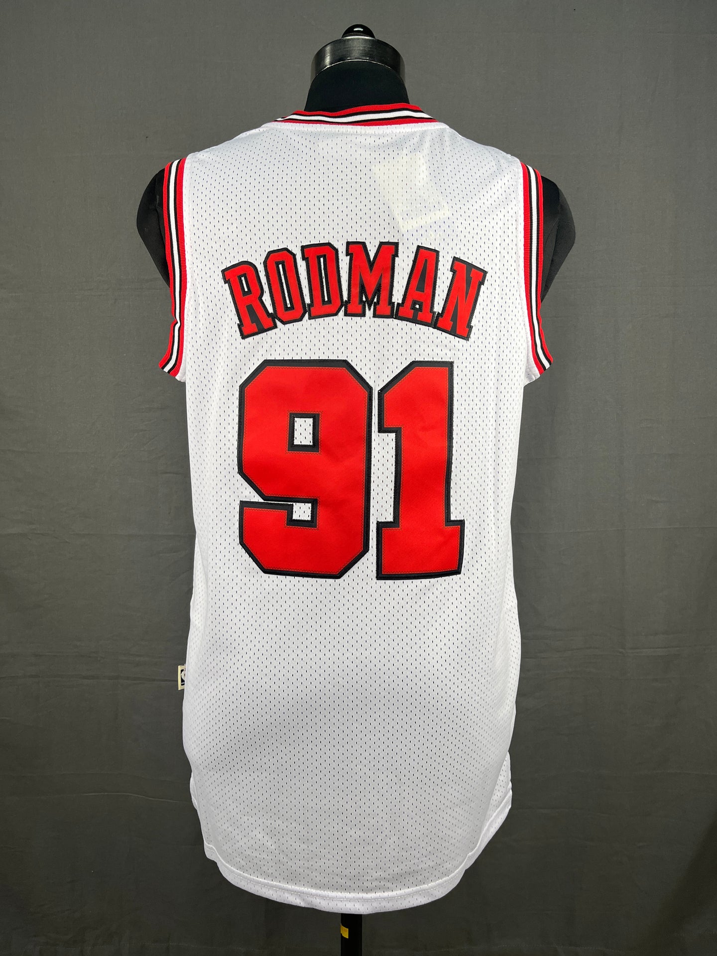 Rodman 91 White NBA Jersey