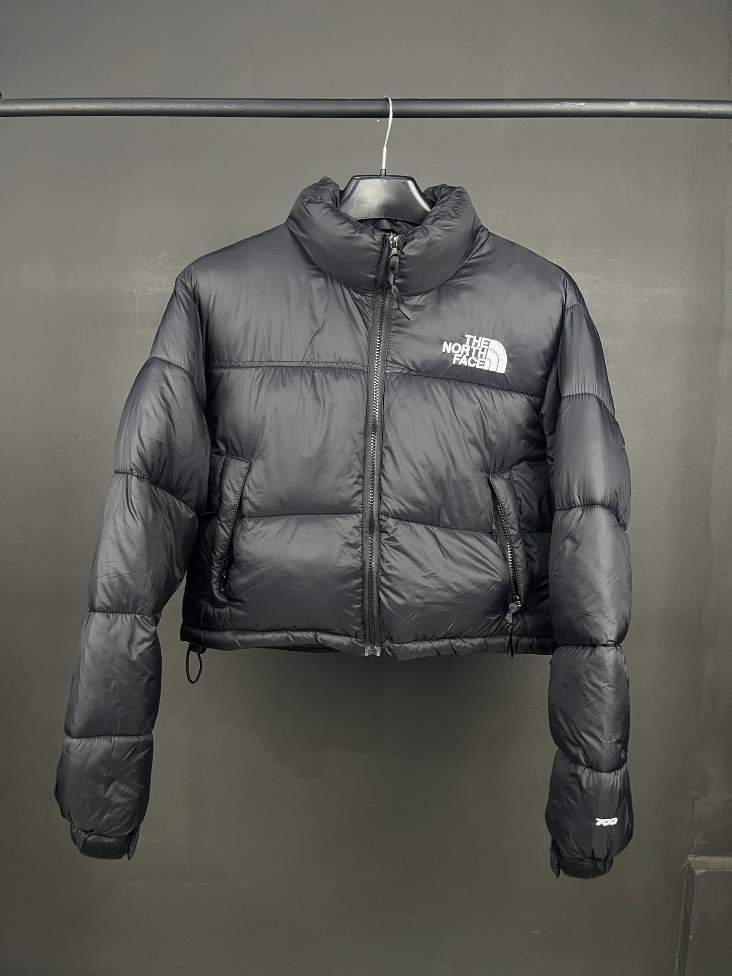 The North Face Cropped Black Puffer Jacket