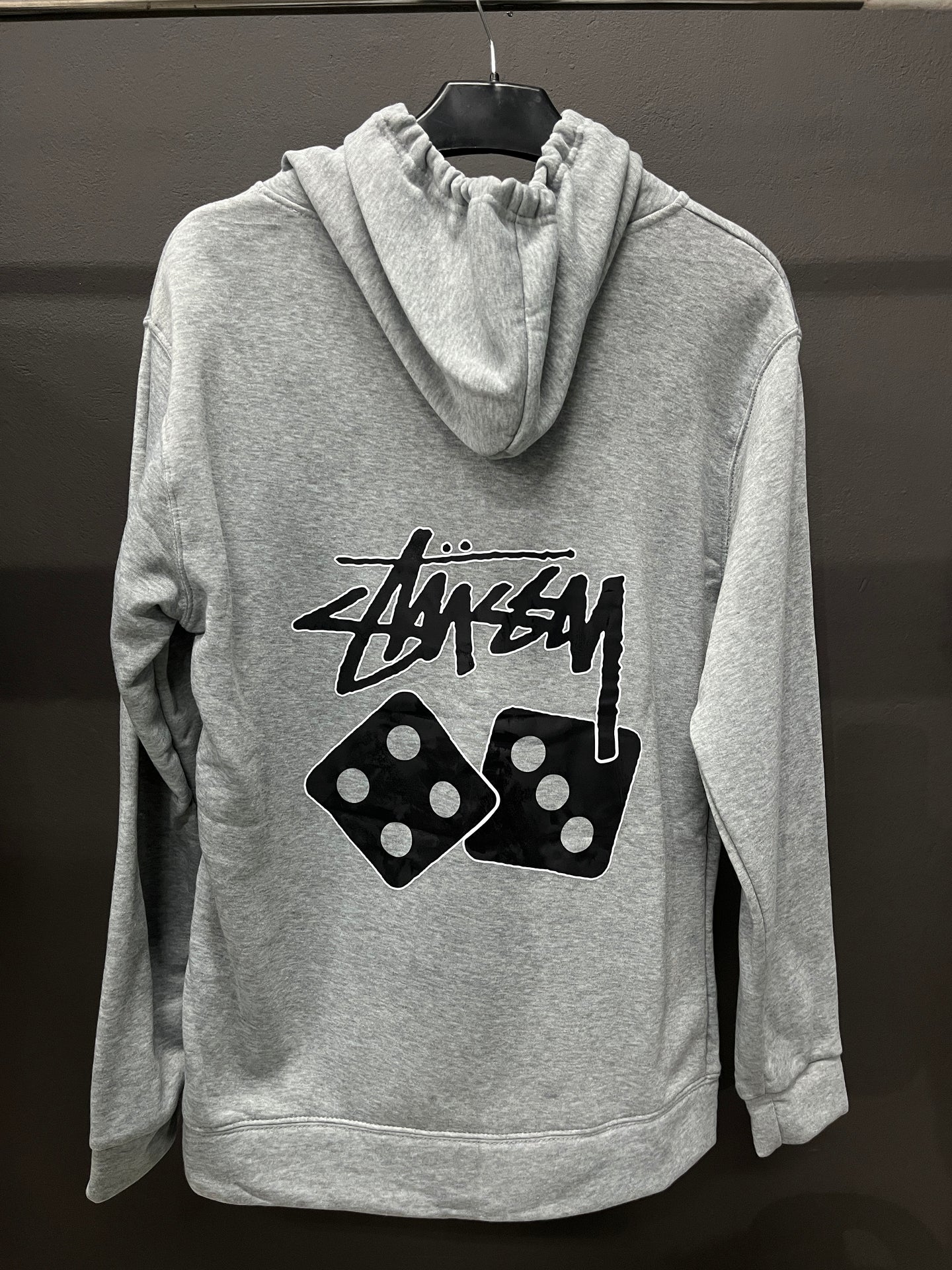 Stussy 8 Ball Grey Hoodie