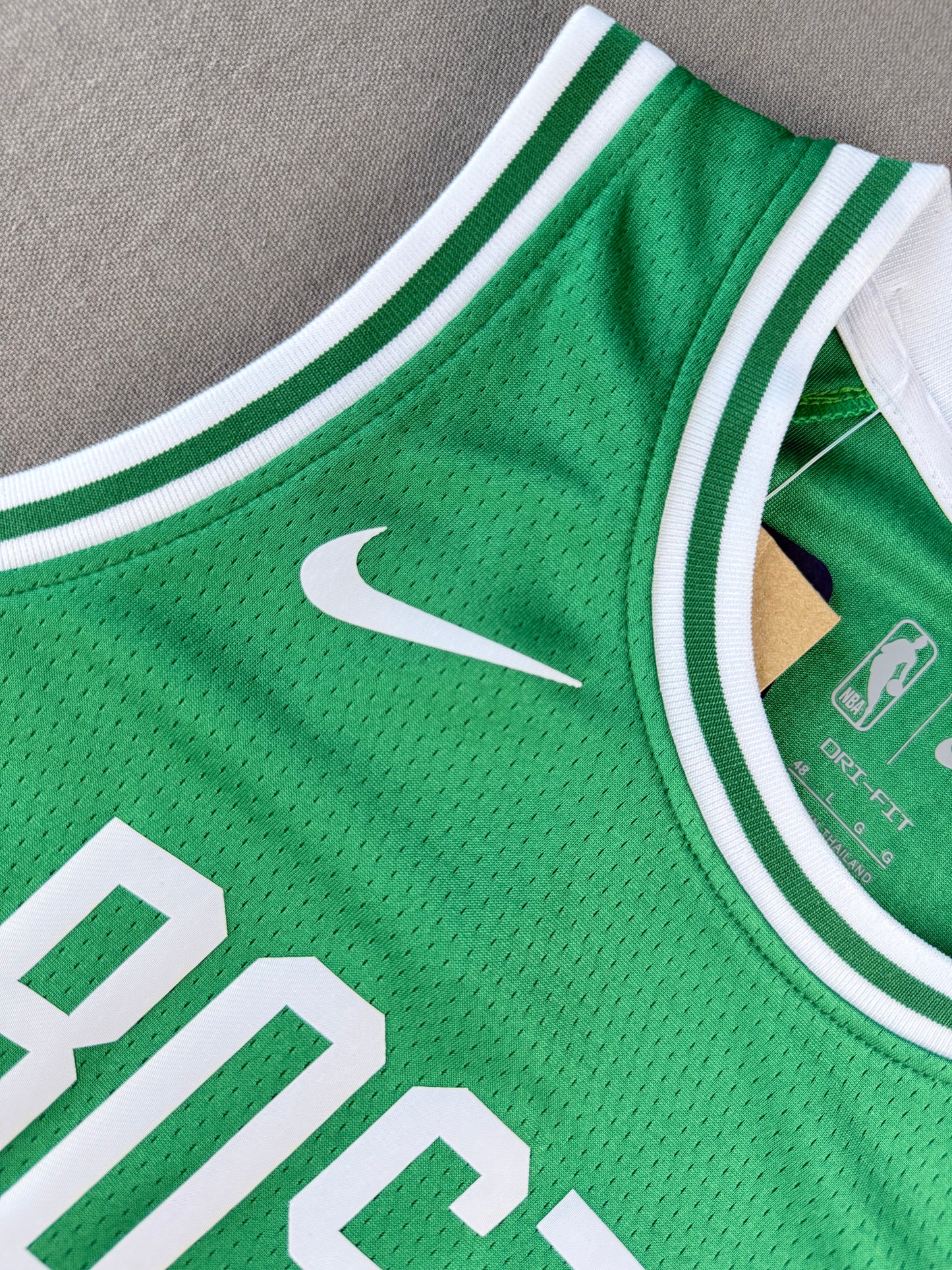 TATUM 0 Boston Green Heat Pressed Edition NBA Kids Jersey