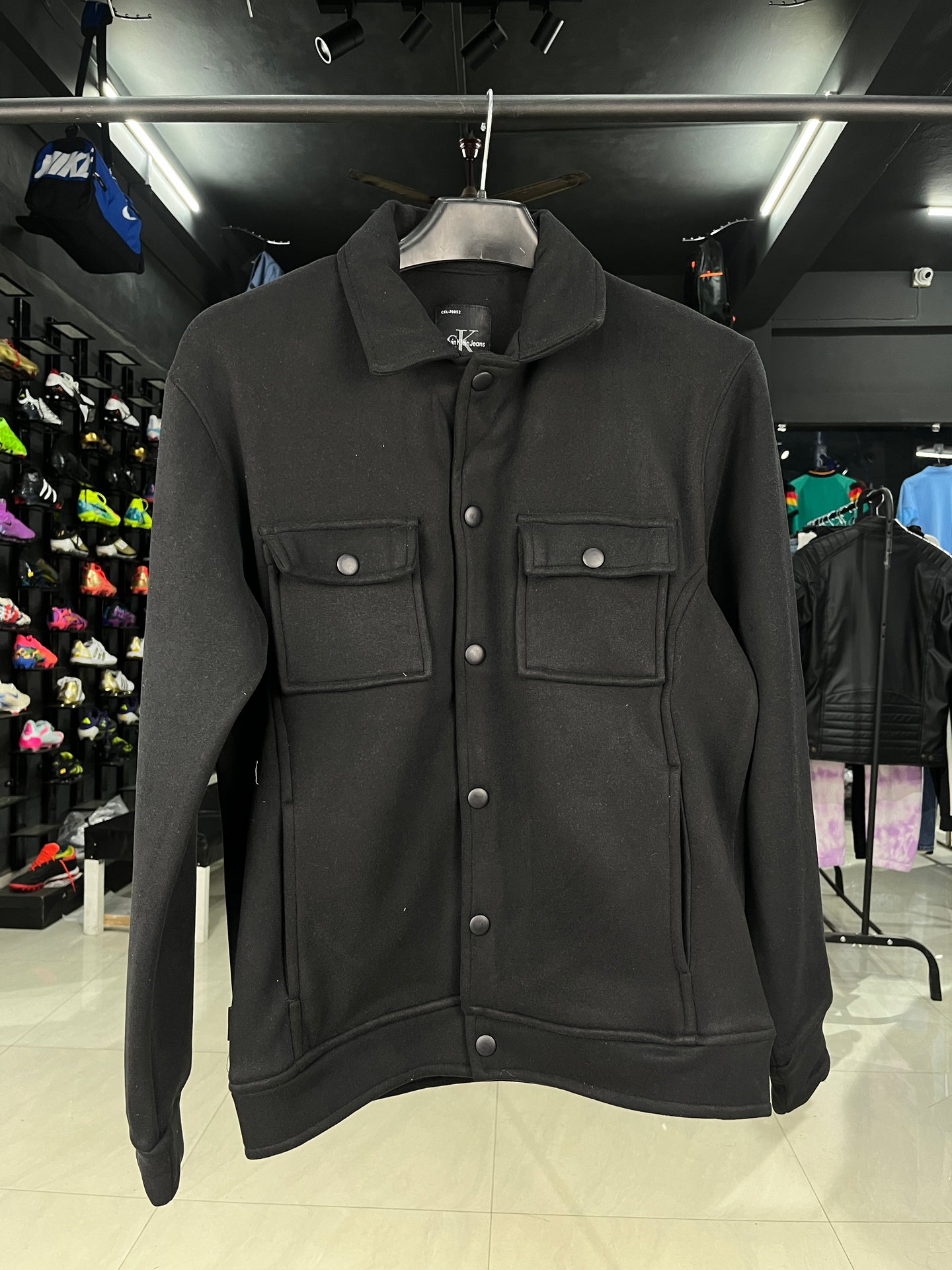 Calvin Klein Soft Black Shacket