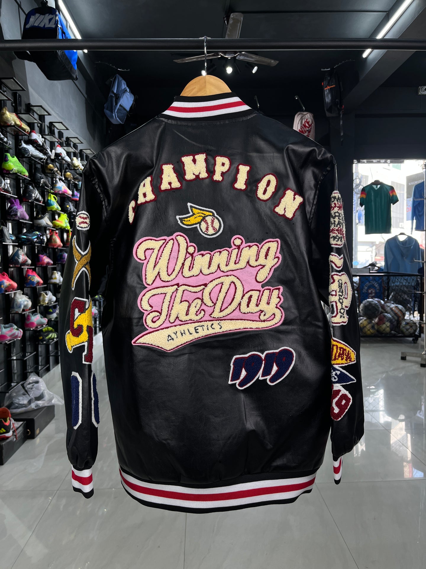 Leather Varsity Jacket