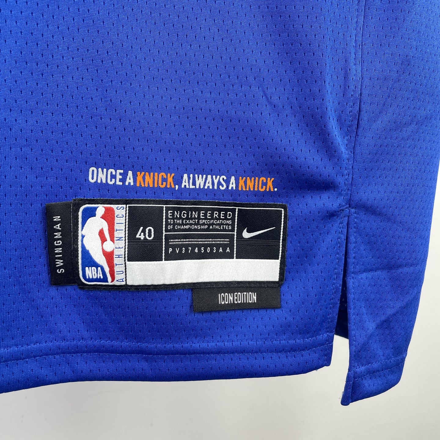 ANTHONY 7 New York Knicks Heat Pressed Edition NBA Jersey