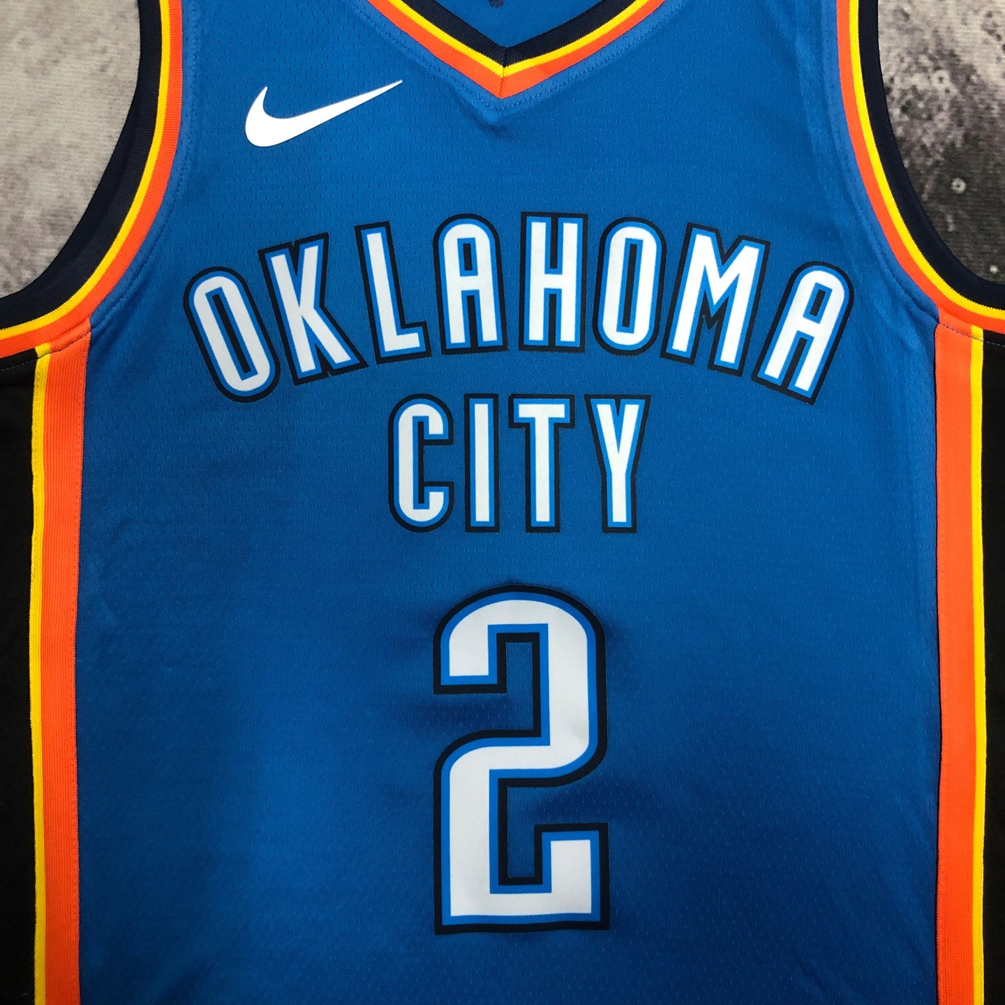 Gilgeous-Alexander 2 Blue Oklahoma City Heat Pressed Edition