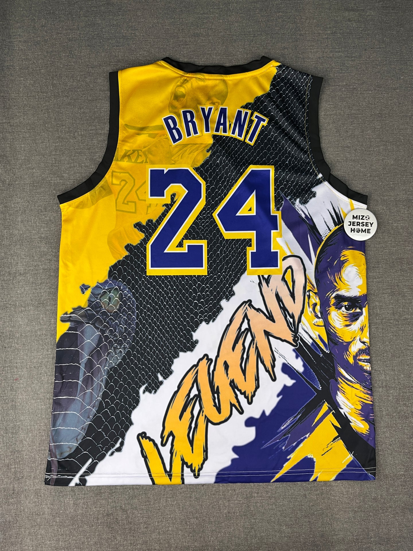 KOBE BRYANT 24 Mamba Out NBA Jersey Sublimation