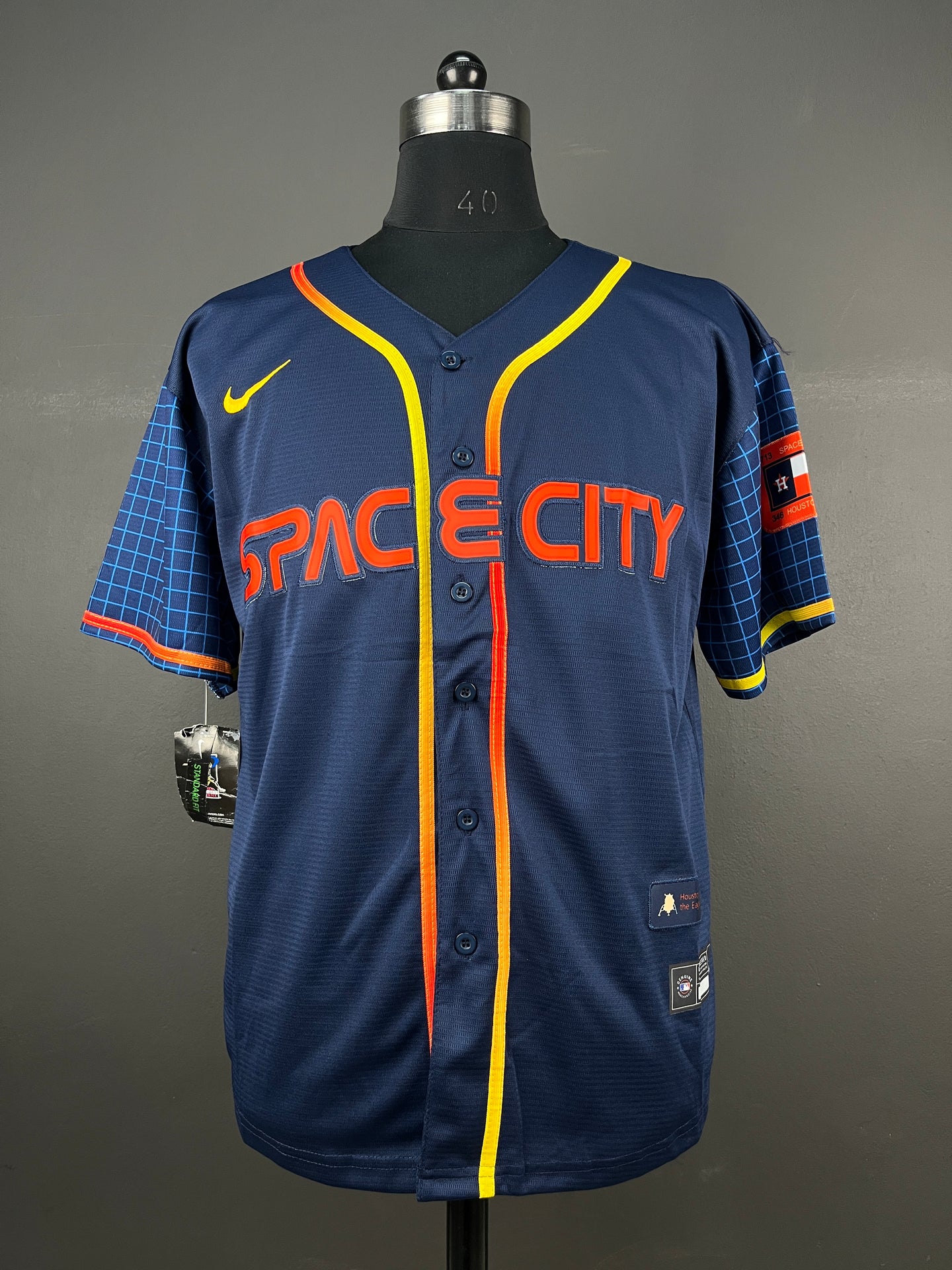TUCKER 30 Navy Space City MLB Jersey
