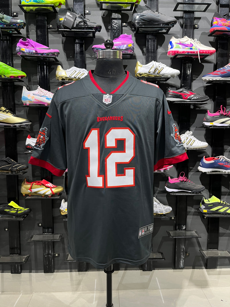 BRADY 12 Grey Tampa Bay Buccaneers NFL Jersey