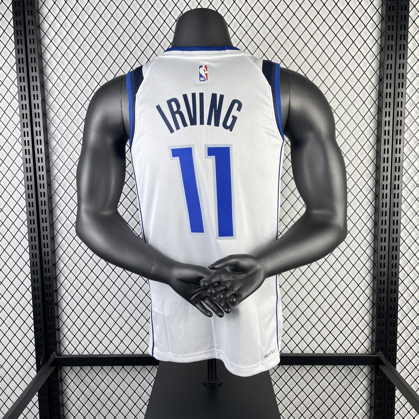 KYRIE IRVING 11 White Dallas Mavericks Heat Pressed Edition NBA Jersey