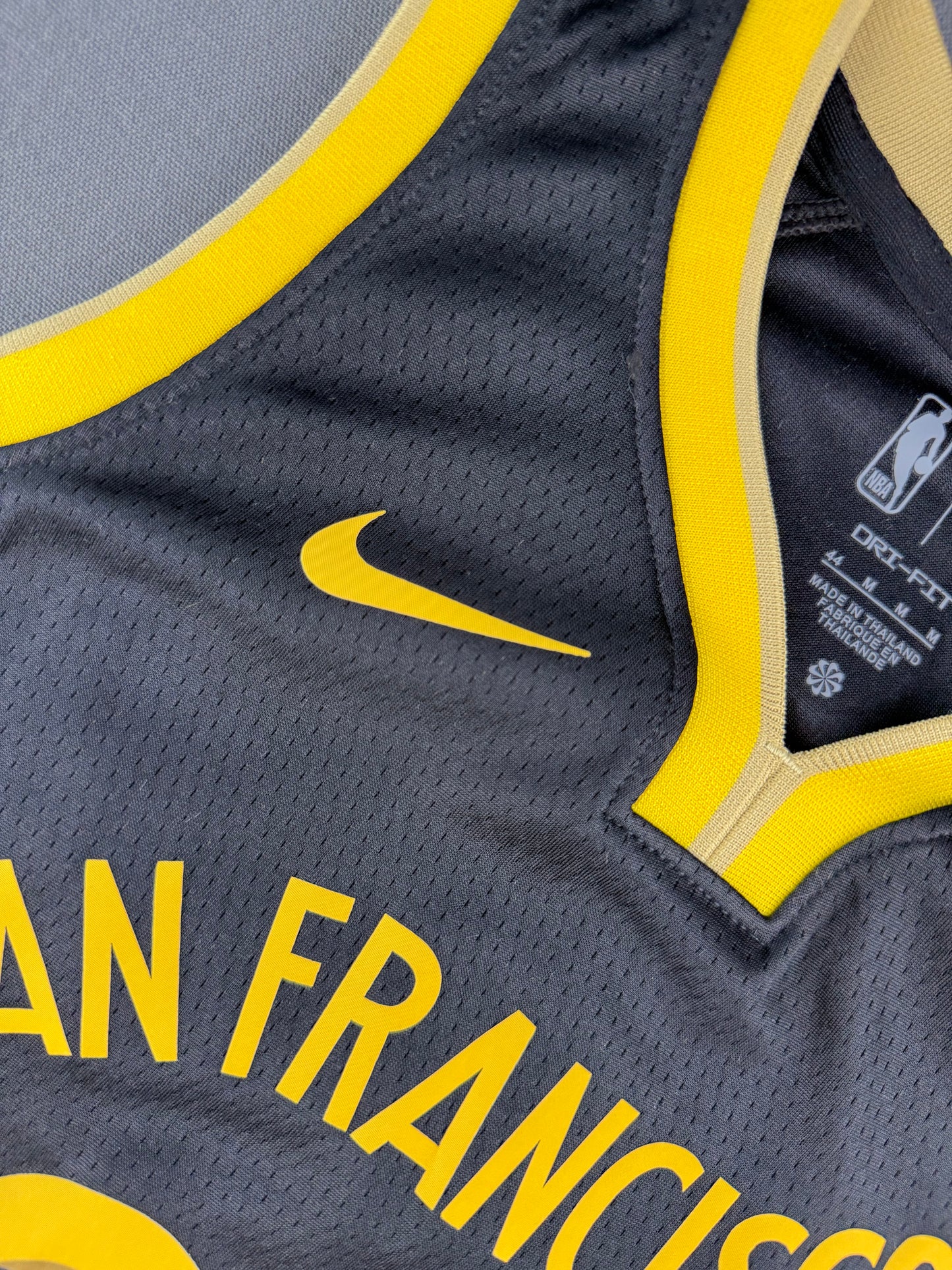 CURRY 30 Black San Francisco Heat Pressed Edition NBA Kids Jersey