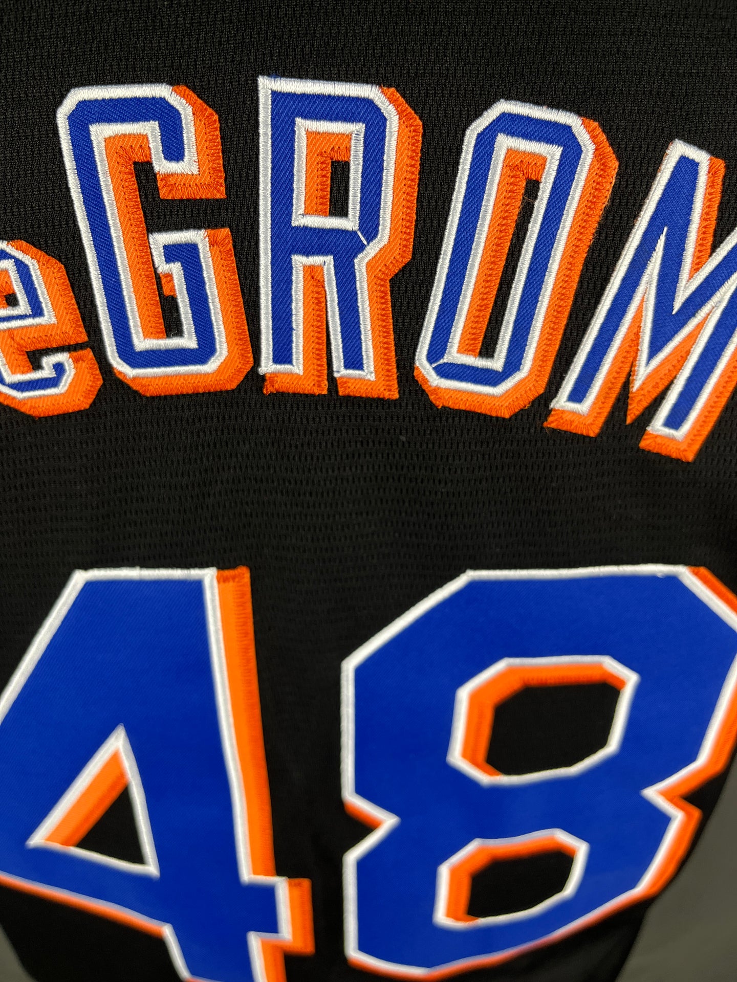 deGROM 48 Black New York Mets MLB Jersey