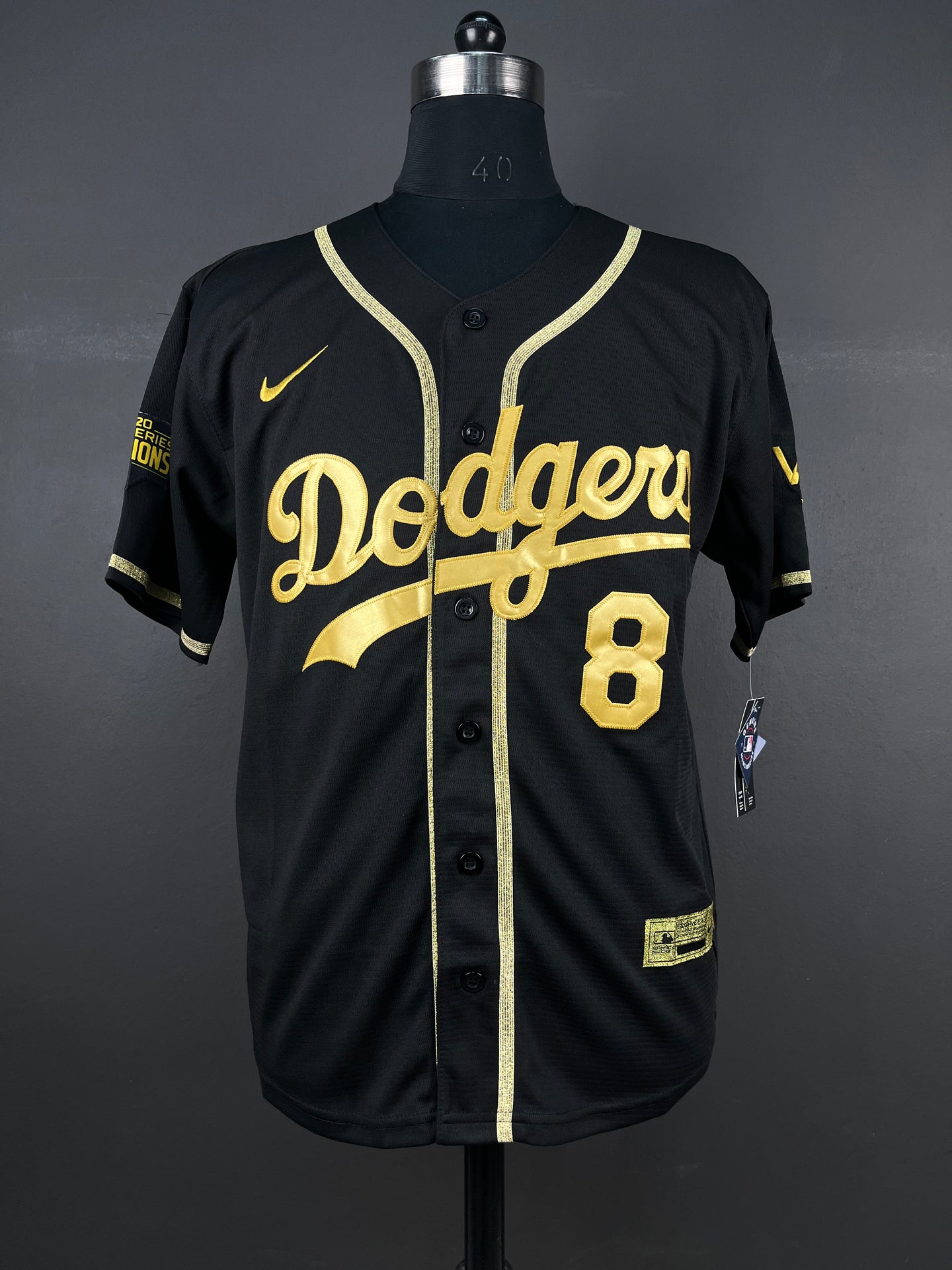 BRYANT 24/8 Black & Gold Los Angeles Dodgers MLB Jersey