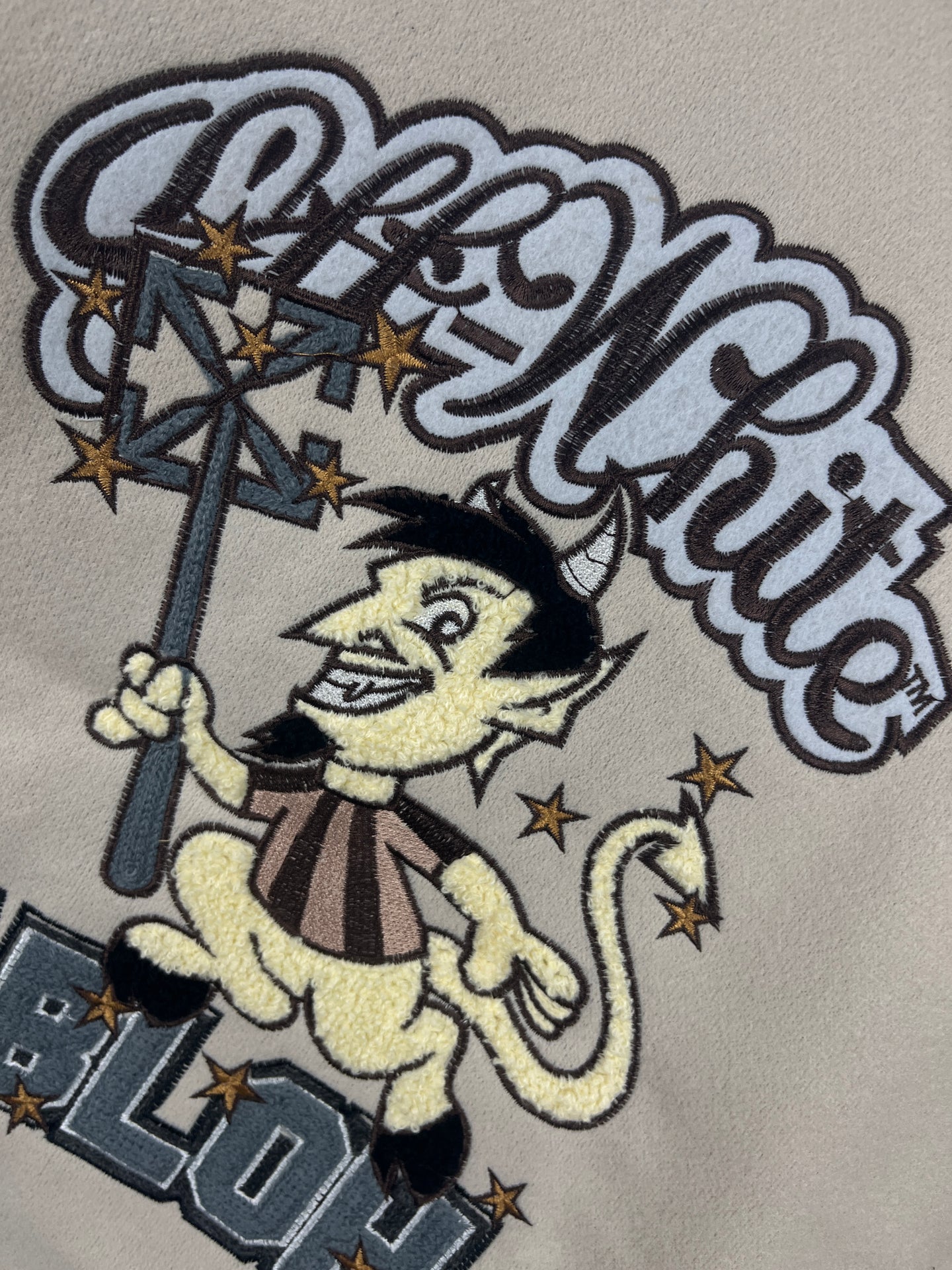 AC Milan Debut Off White Varsity Jacket