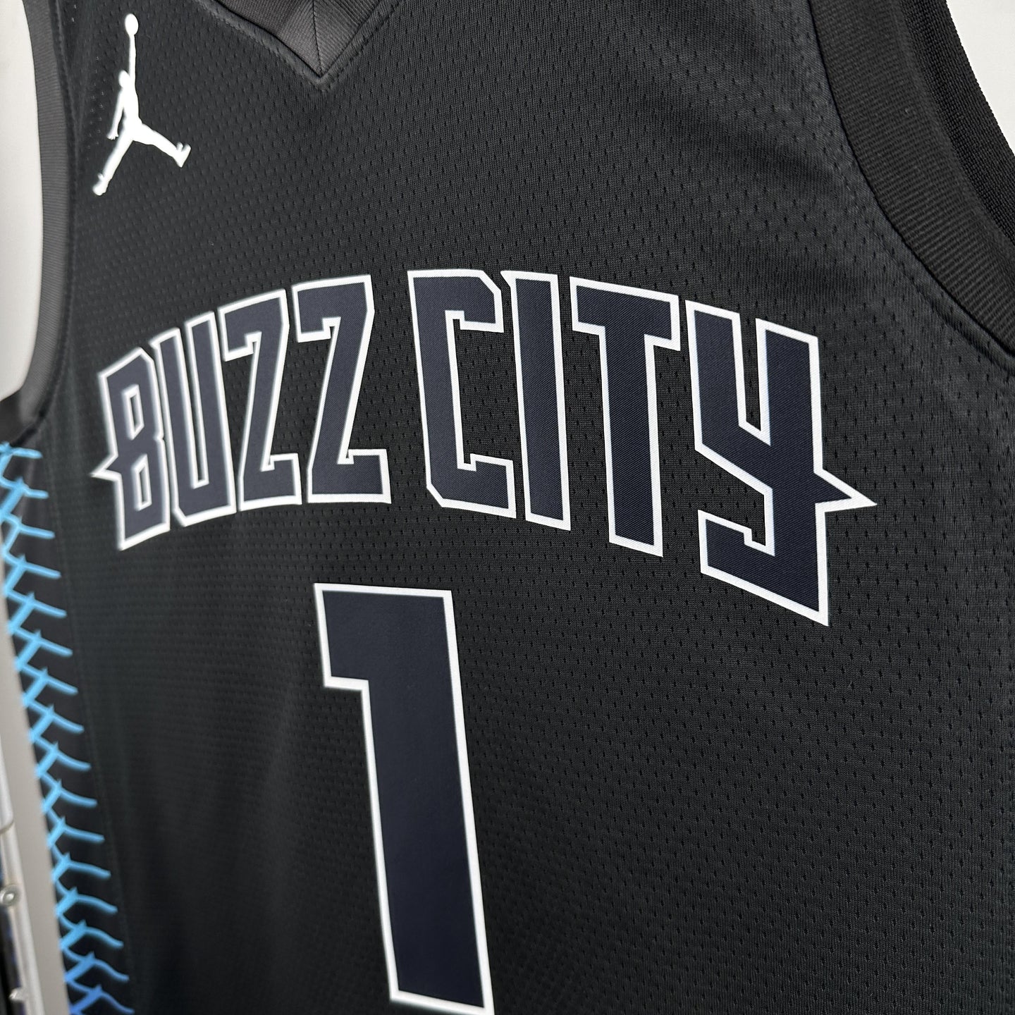 BALL 1 Black Buzzcity Heat Pressed Edition NBA Jersey