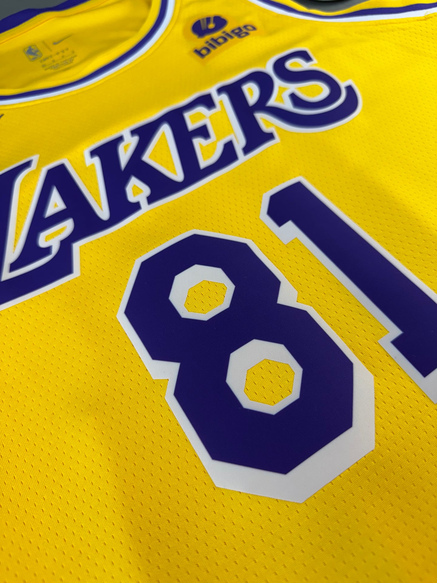 CHAEWON 81 Los Angeles Lakers Yellow Heat Pressed Edition NBA Jersey