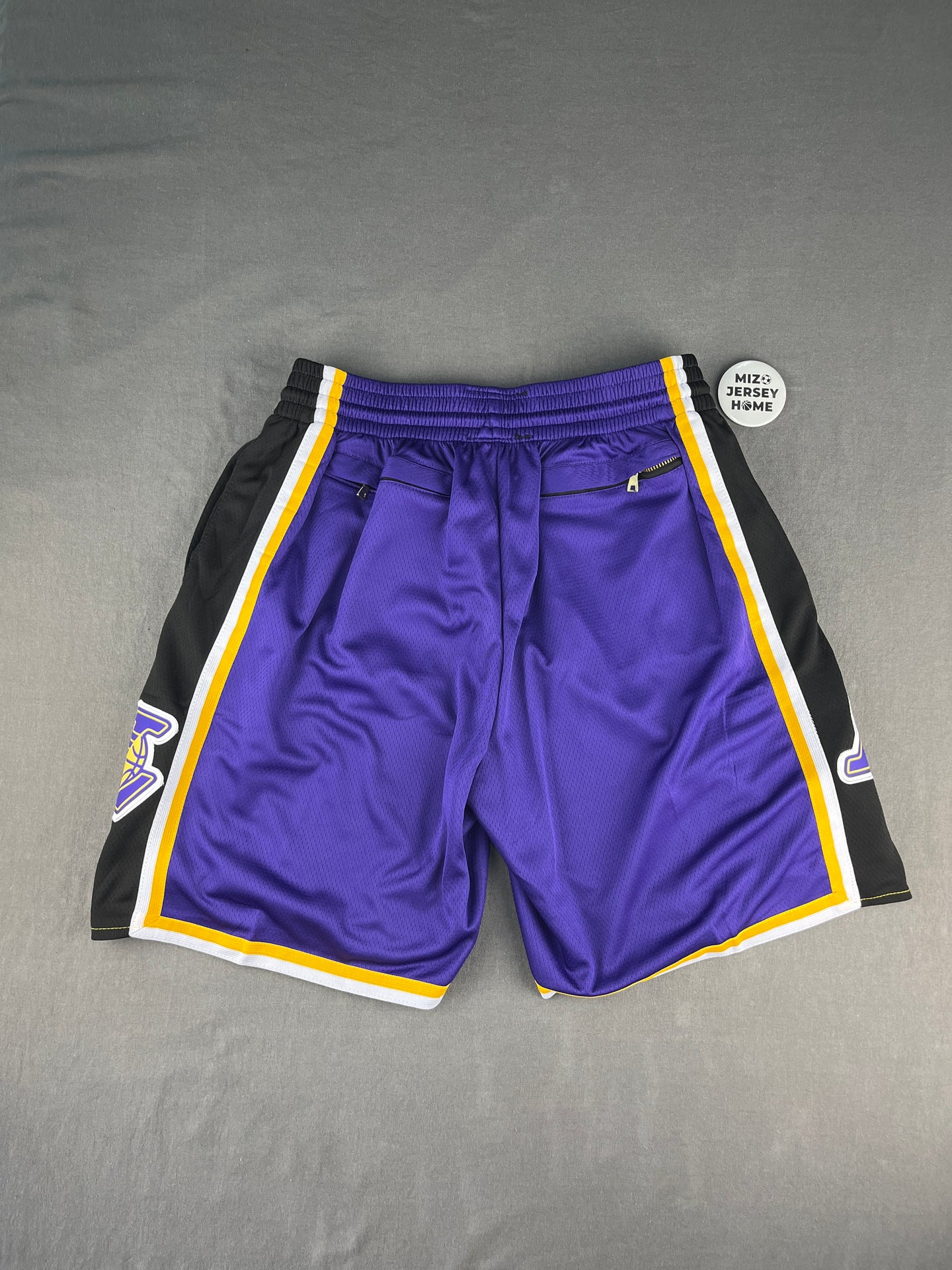 LA Lakers Purple Shorts Full Embroidery