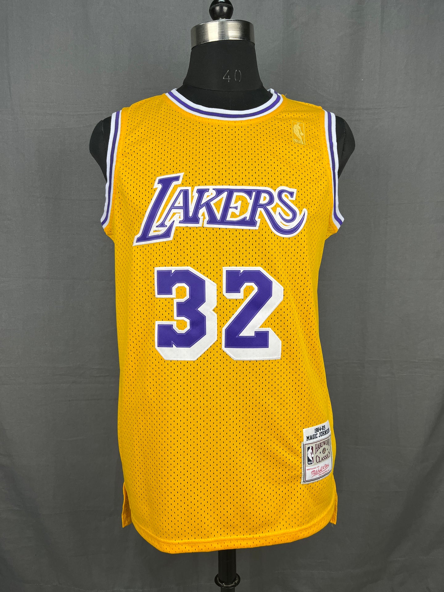 Johnson 32 Lakers Yellow NBA Jersey