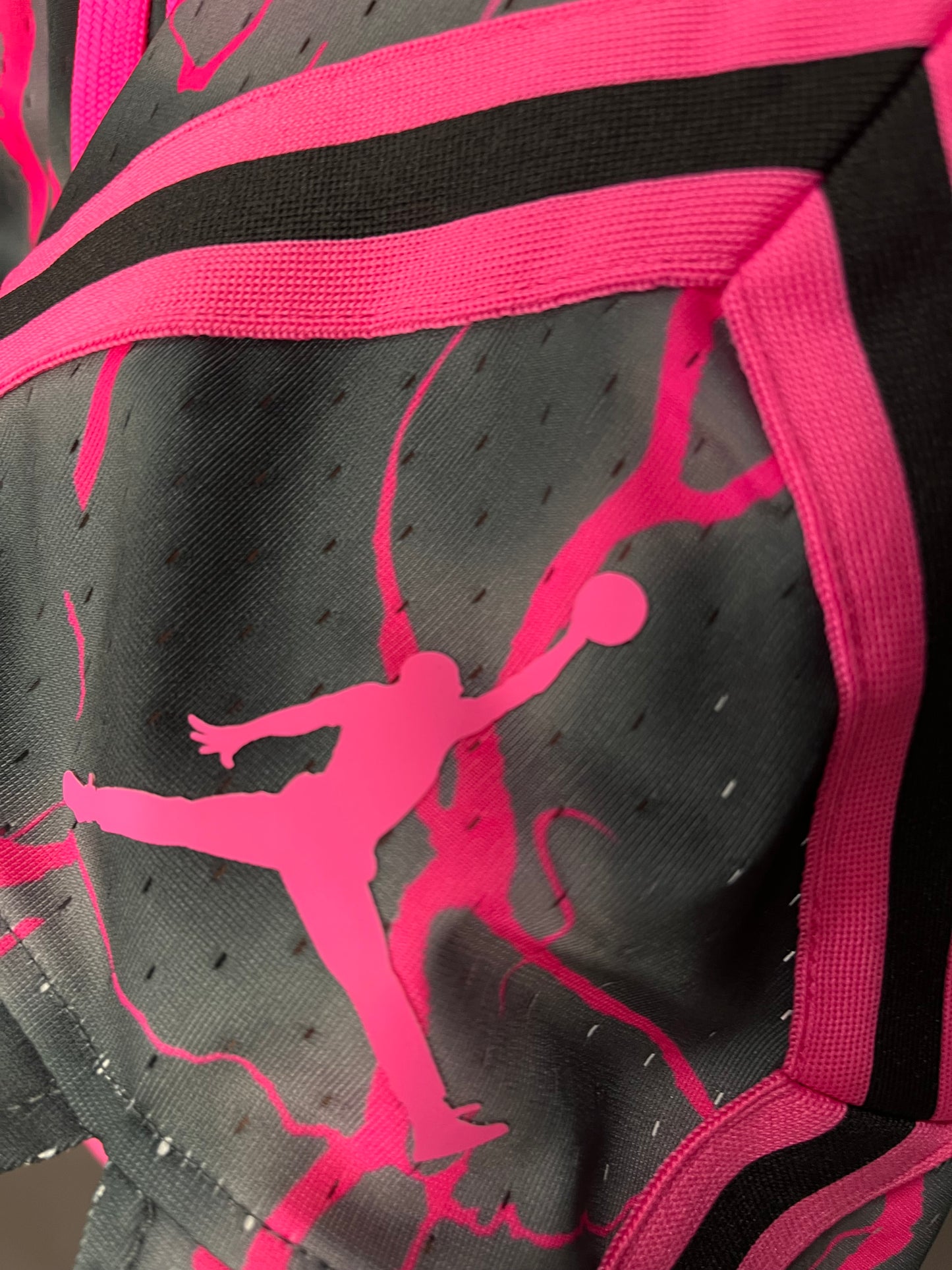 Jordan Black & Pink Lightning Diamond Shorts
