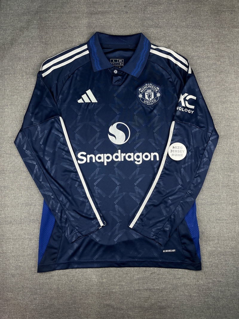 Manchester United Away Jersey 24/25 Fan Version Long Sleeves