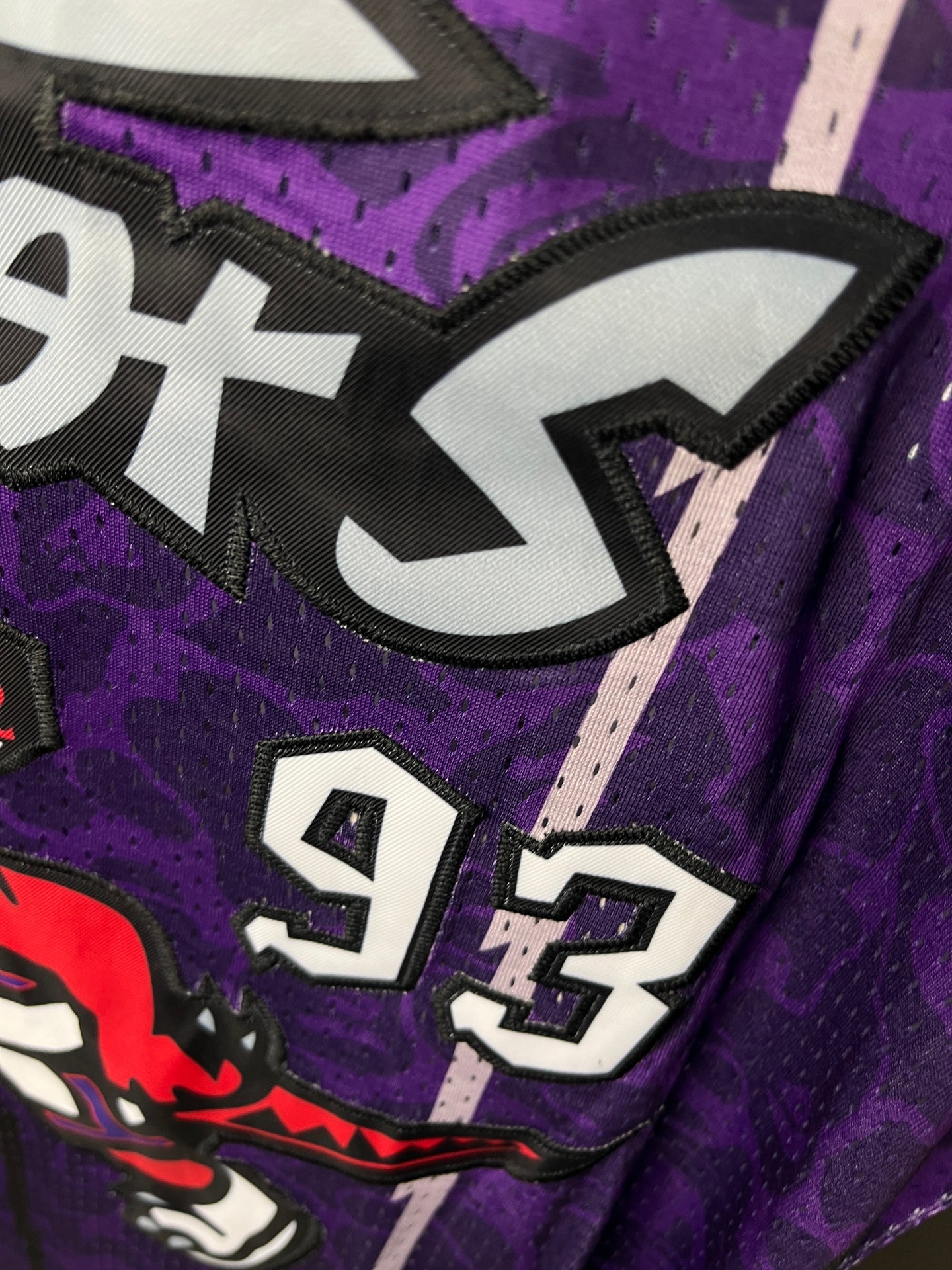 Bape 93 Toronto Raptors Purple NBA Jersey