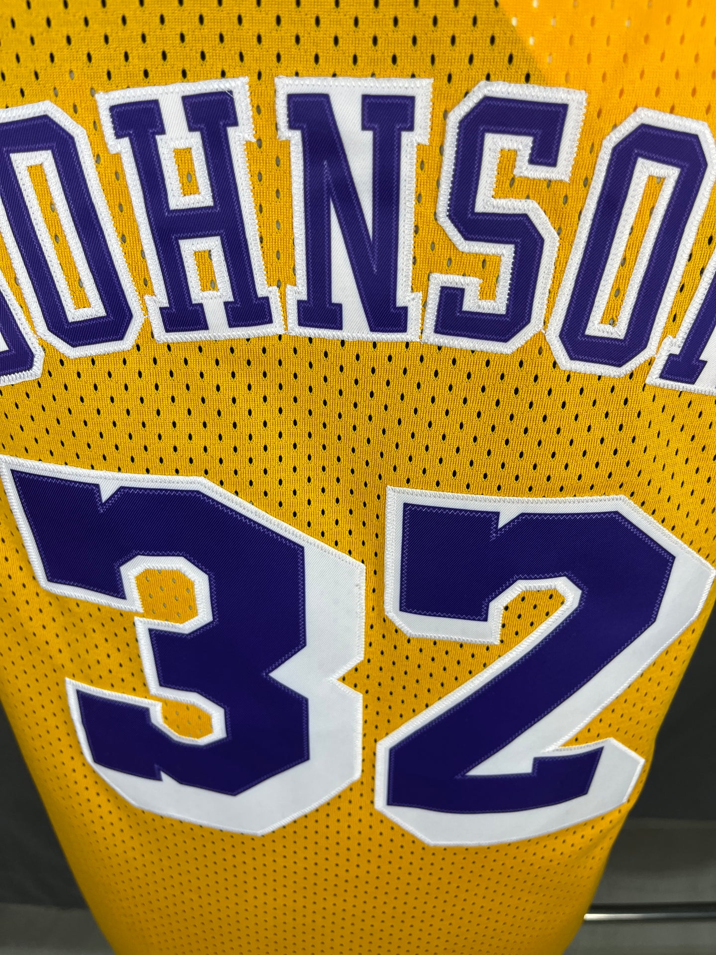 Johnson 32 Lakers Yellow NBA Jersey