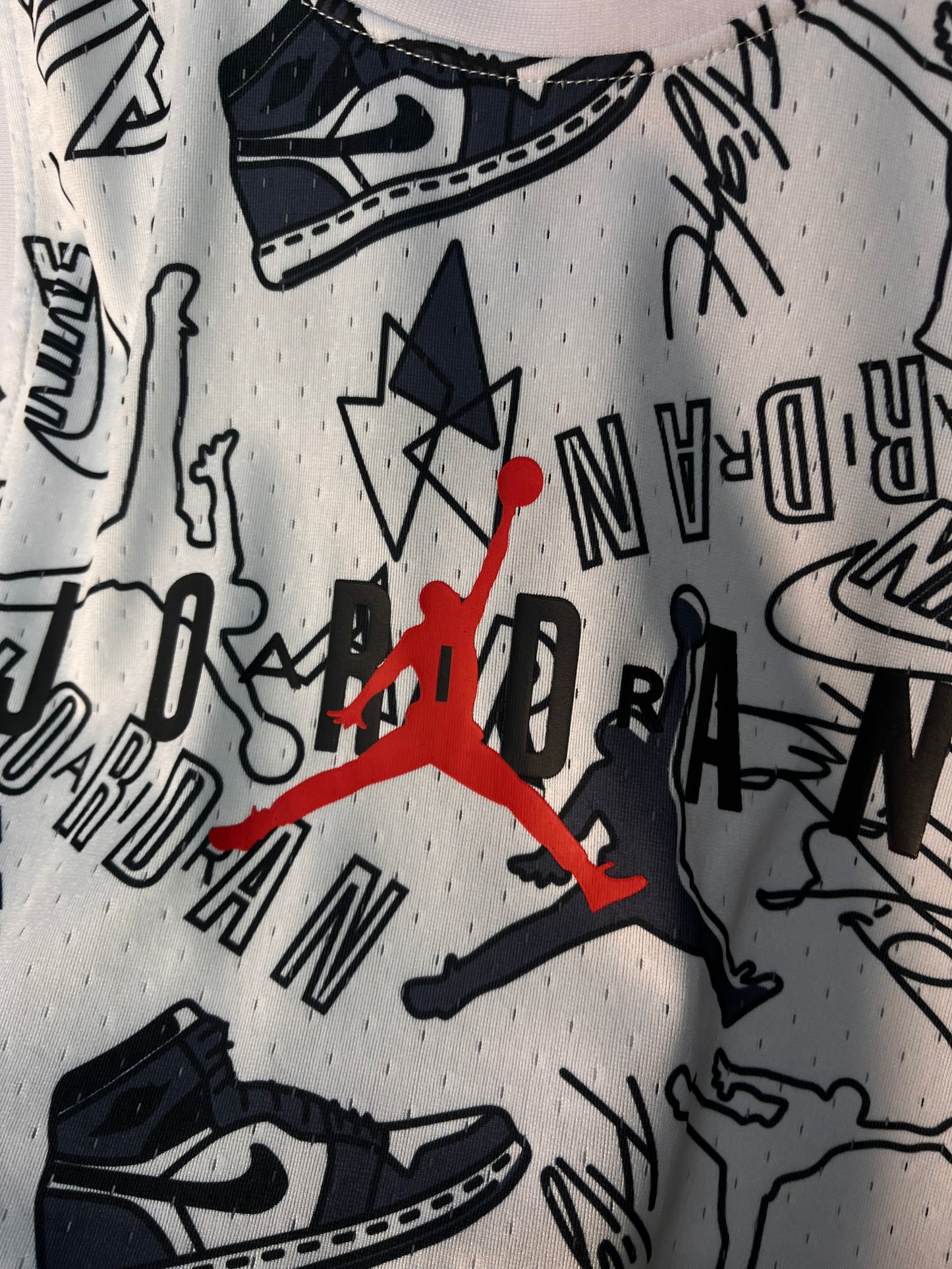 Jordan Dri-FIT Graffiti White Sleeveless Shirt