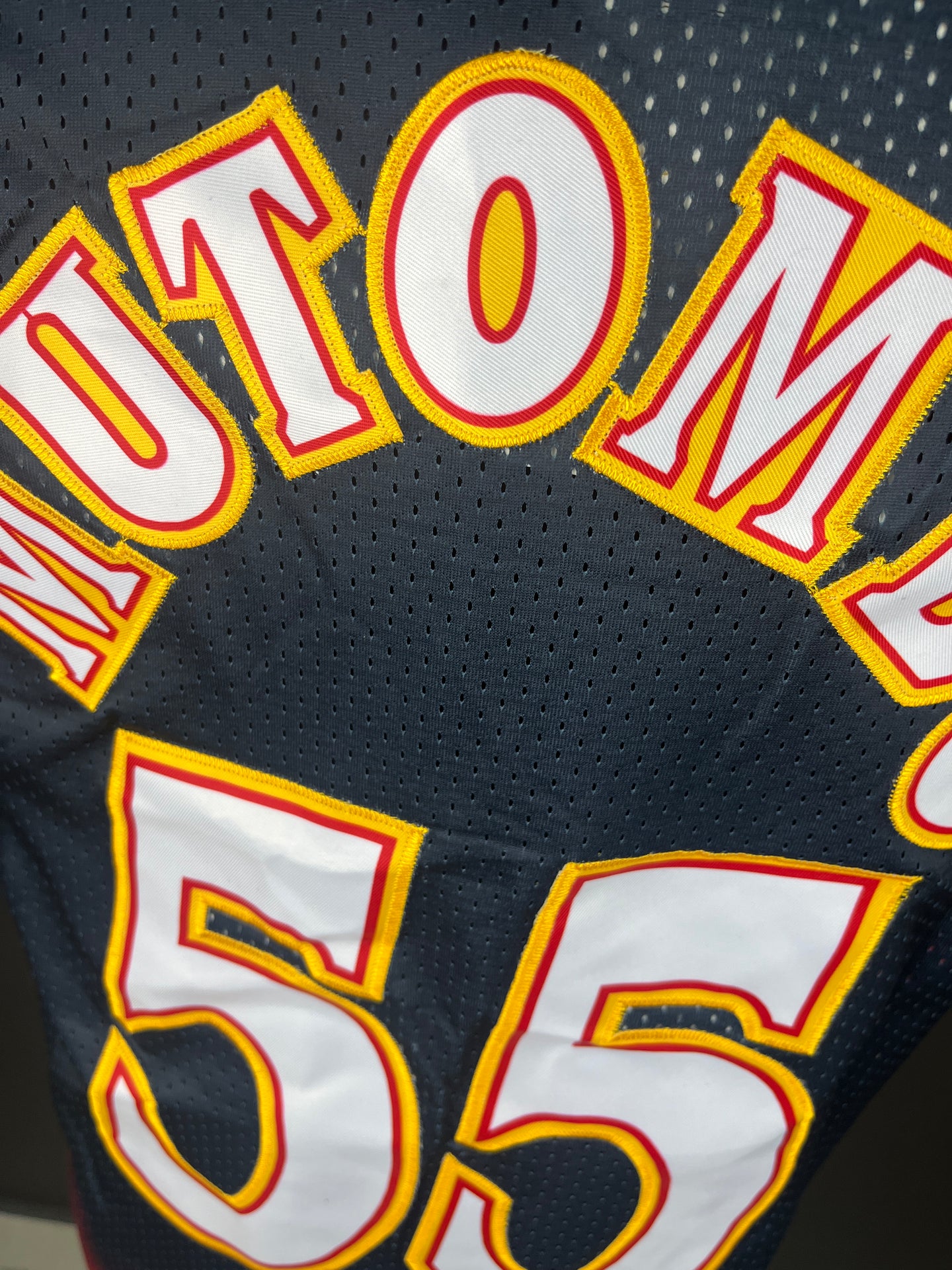 Mutombo 55 Dark Blue Atlanta Hawks NBA Jersey
