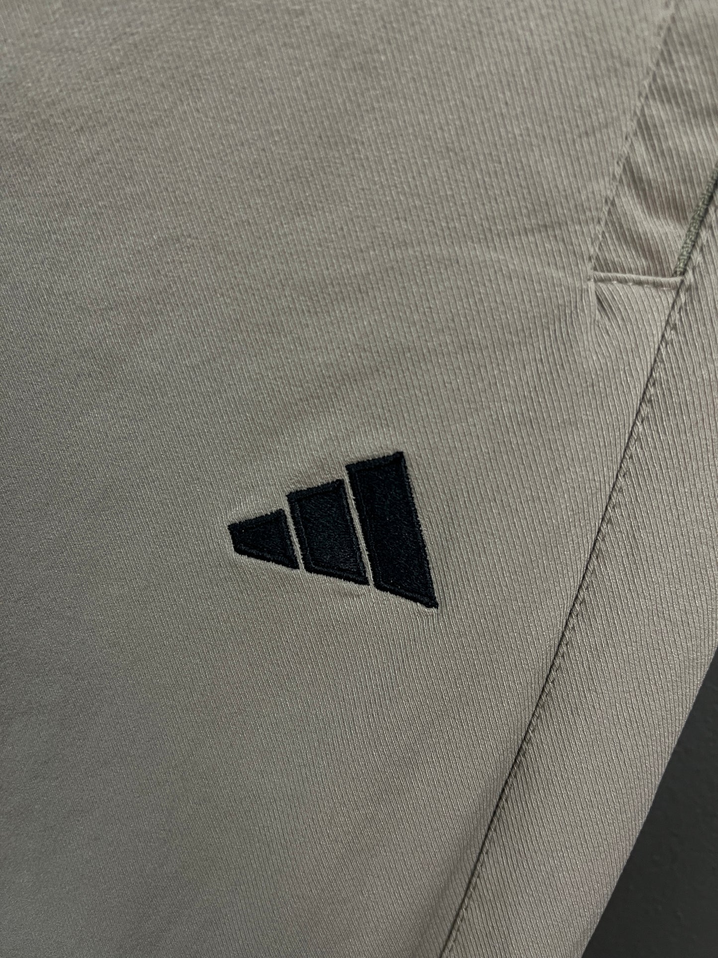 ADIDAS Light Gray Stripes Inner Fleece Pants