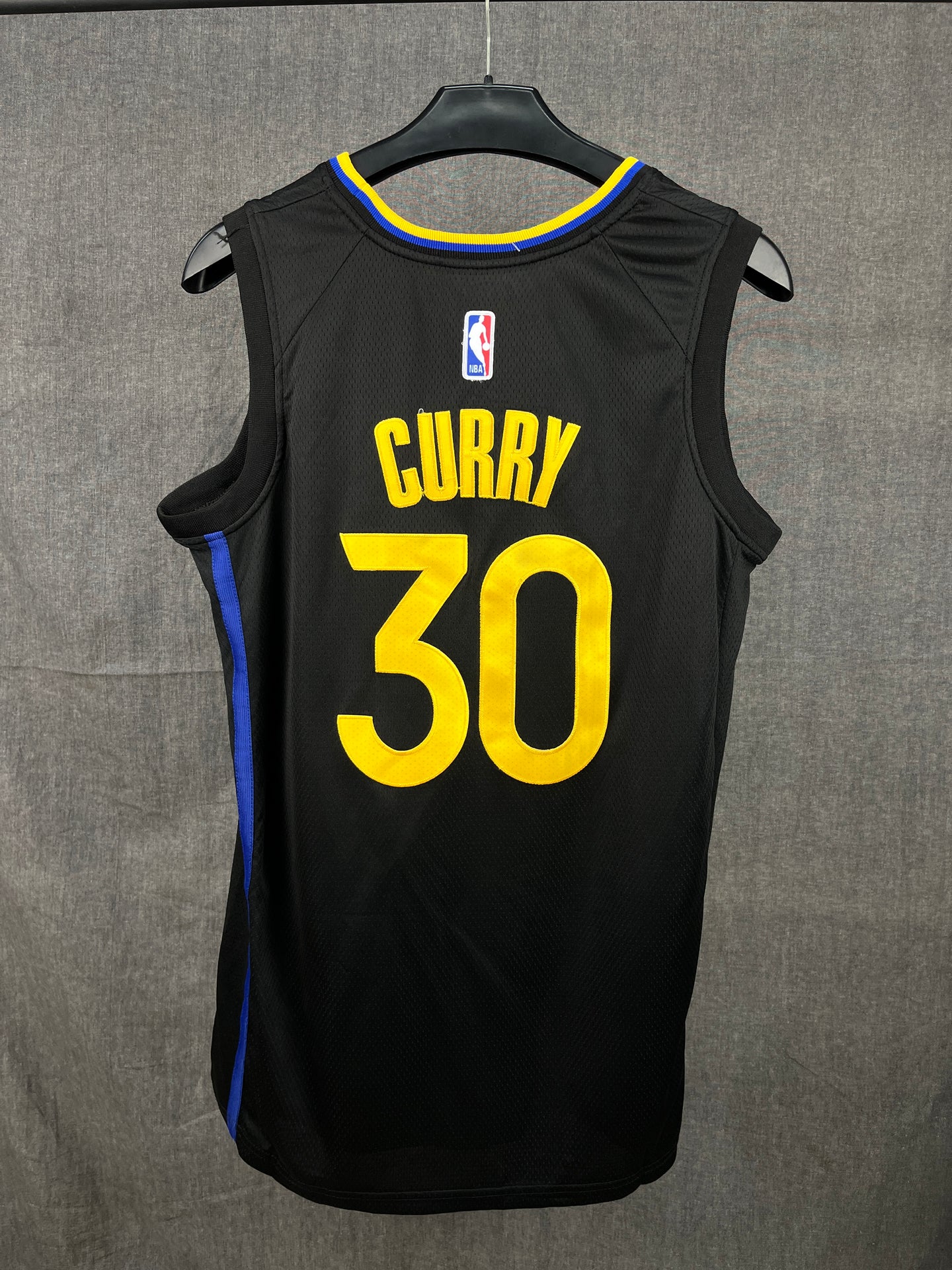 Curry 30 Golden State Black NBA Jersey