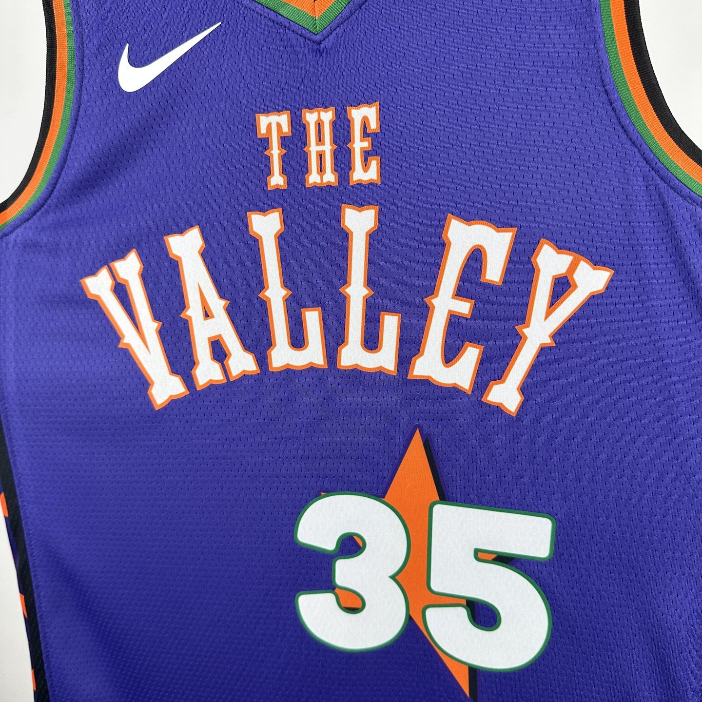 DURANT 35 Purple The Valley Heat Pressed Edition NBA Jersey