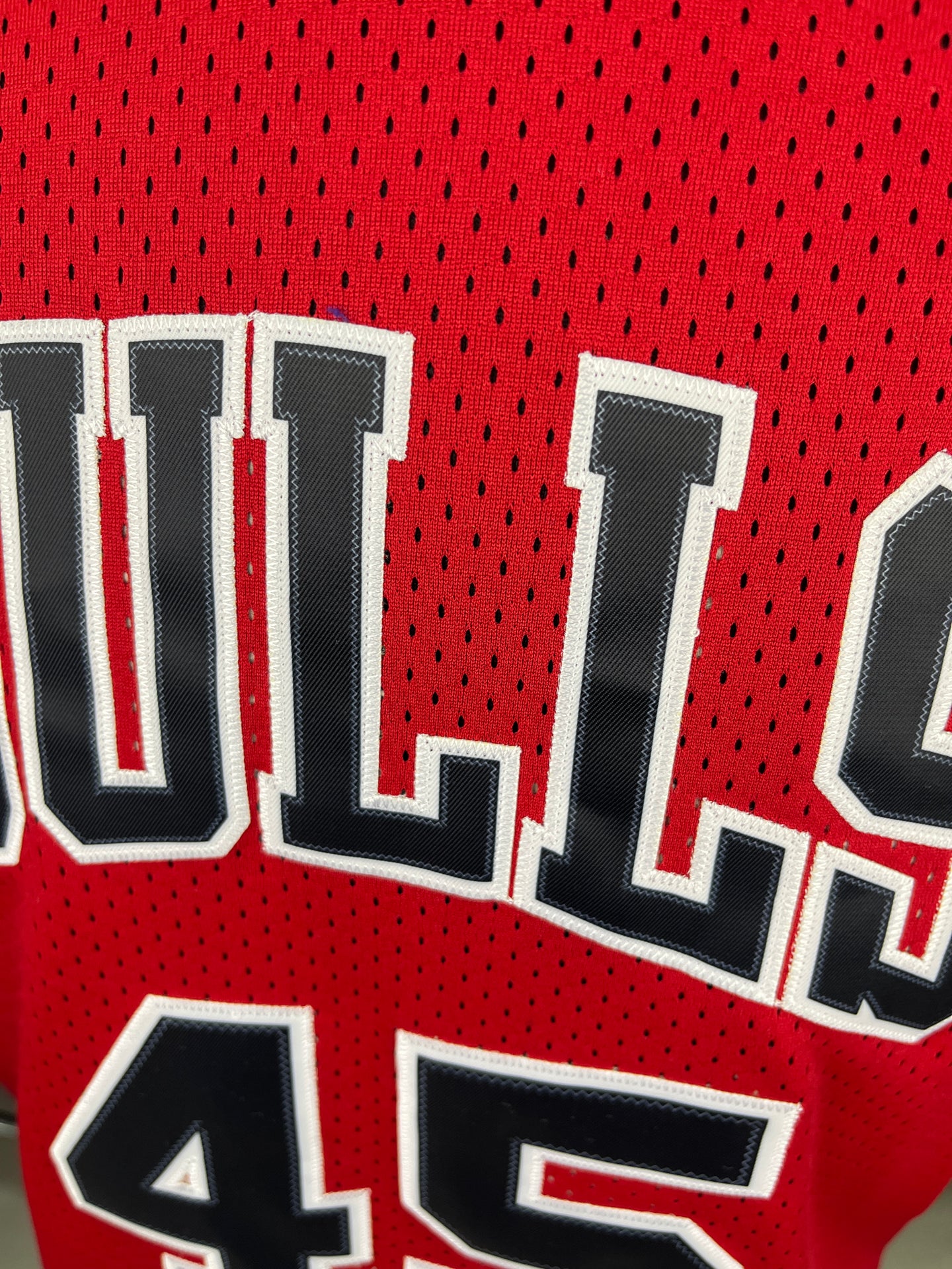 Jordan 45 Chicago Bulls Red NBA Jersey