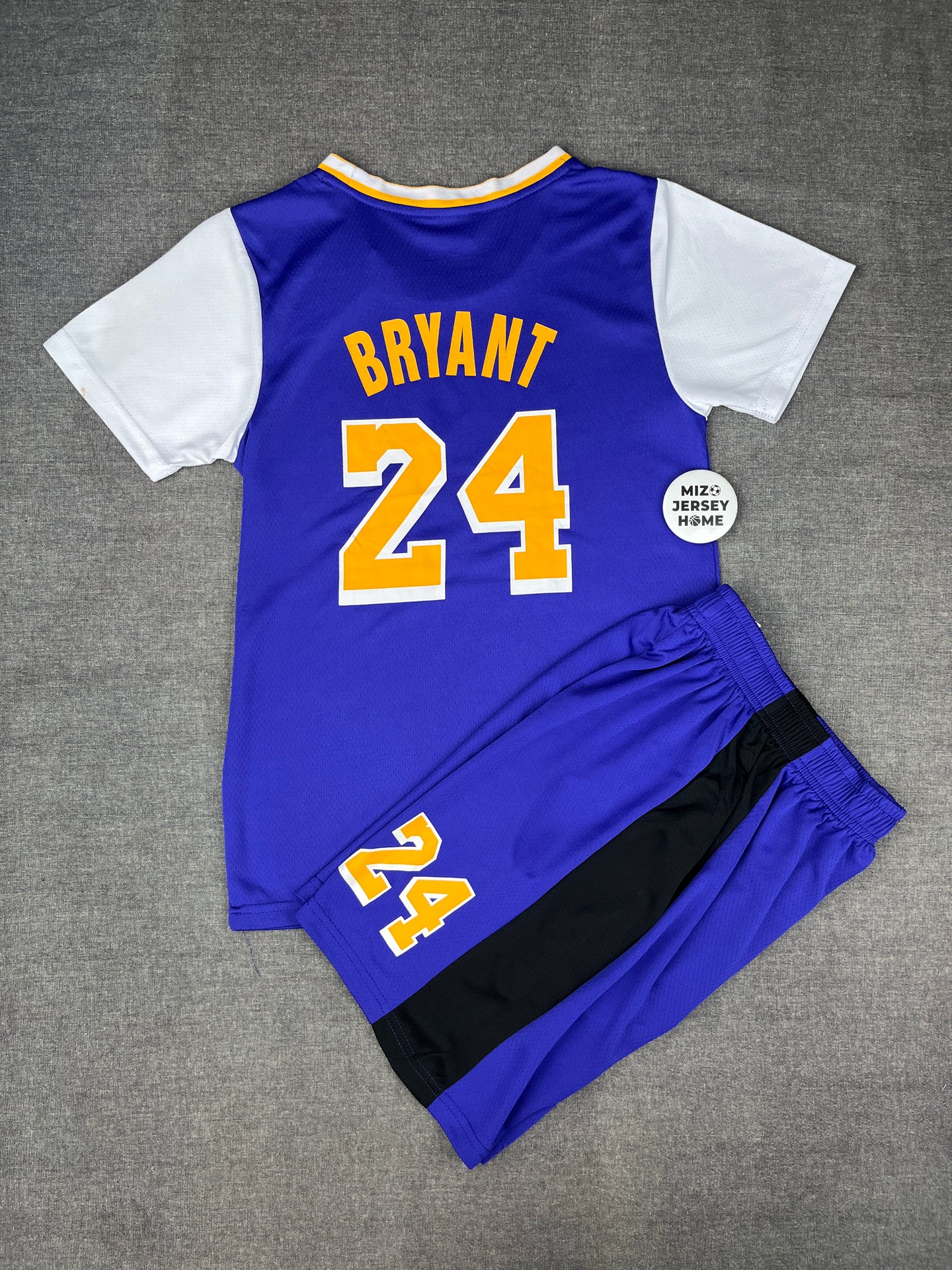 KOBE BRYANT 24 Purple Lakers Kids Jersey Set