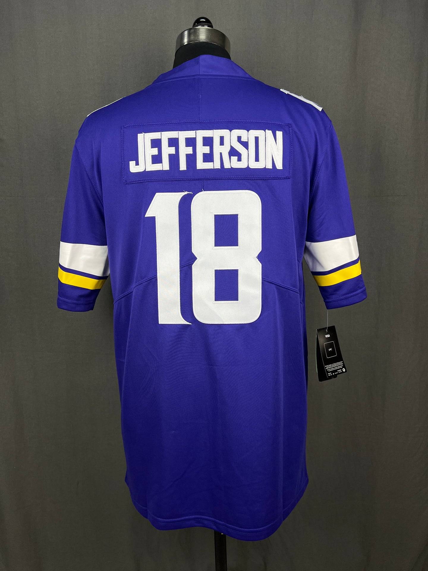 JEFFERSON 18 Purple Vikings Home NFL Jersey