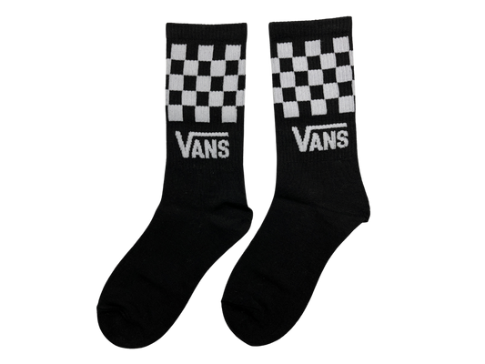 VANS Logo Black Crew Socks
