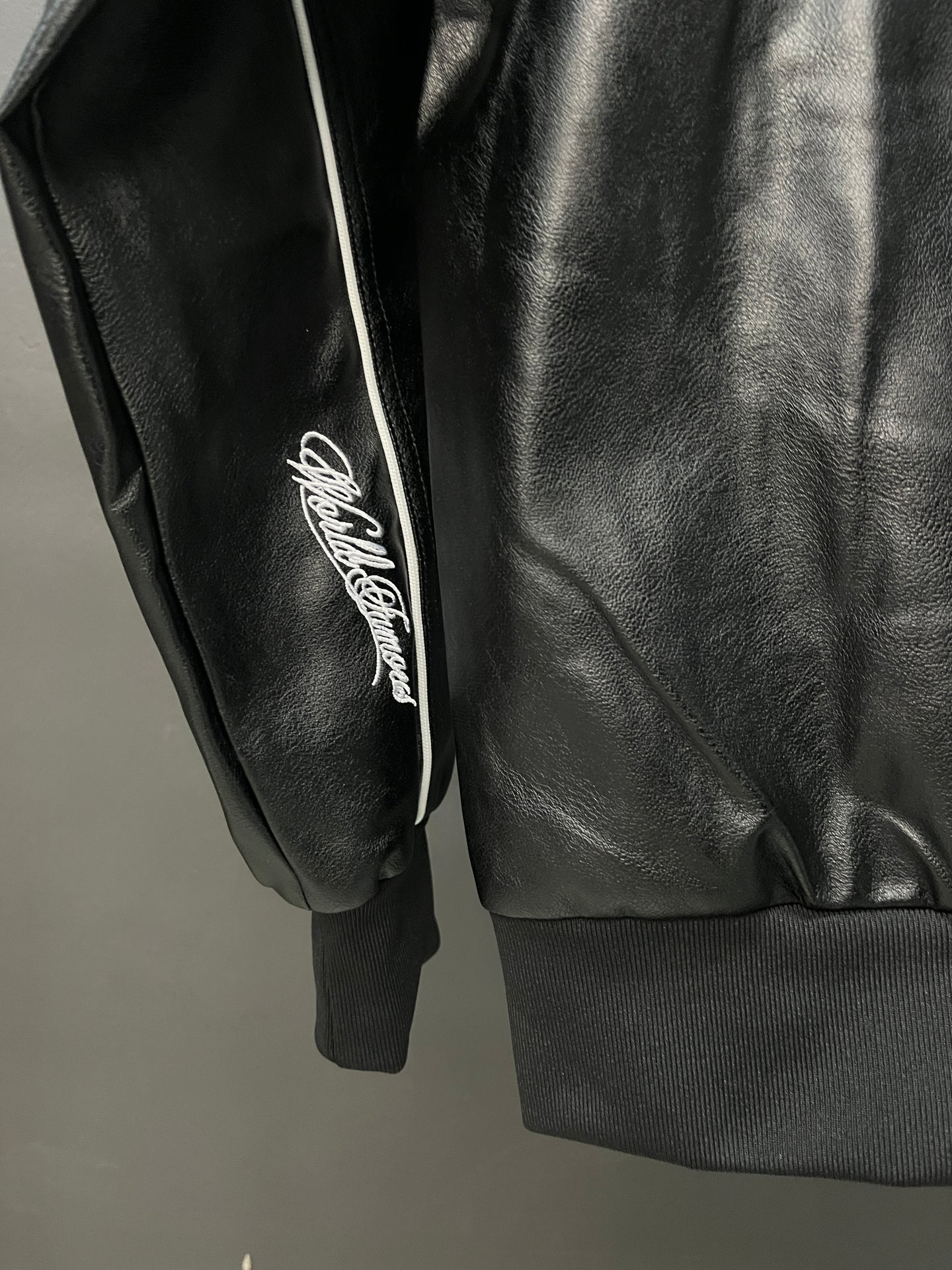 NIKE SUPREME Black Leather Jacket