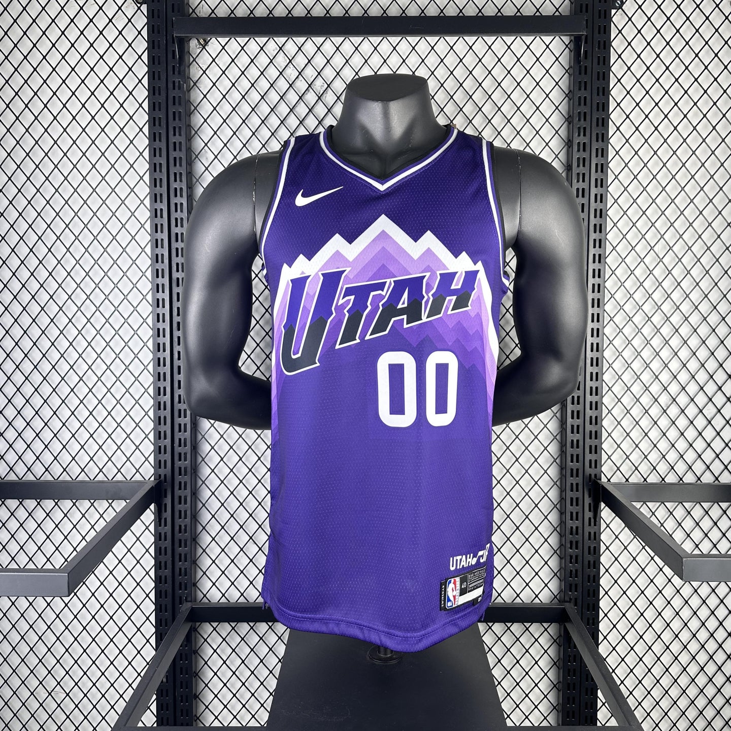 CLARKSON 00 Purple Utah Jazz Heat Pressed Edition NBA Jersey