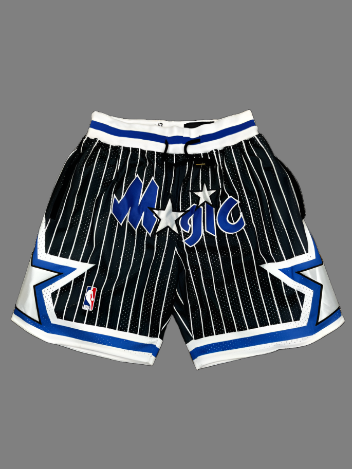 Orlando Magic Black Shorts Full Embroidery