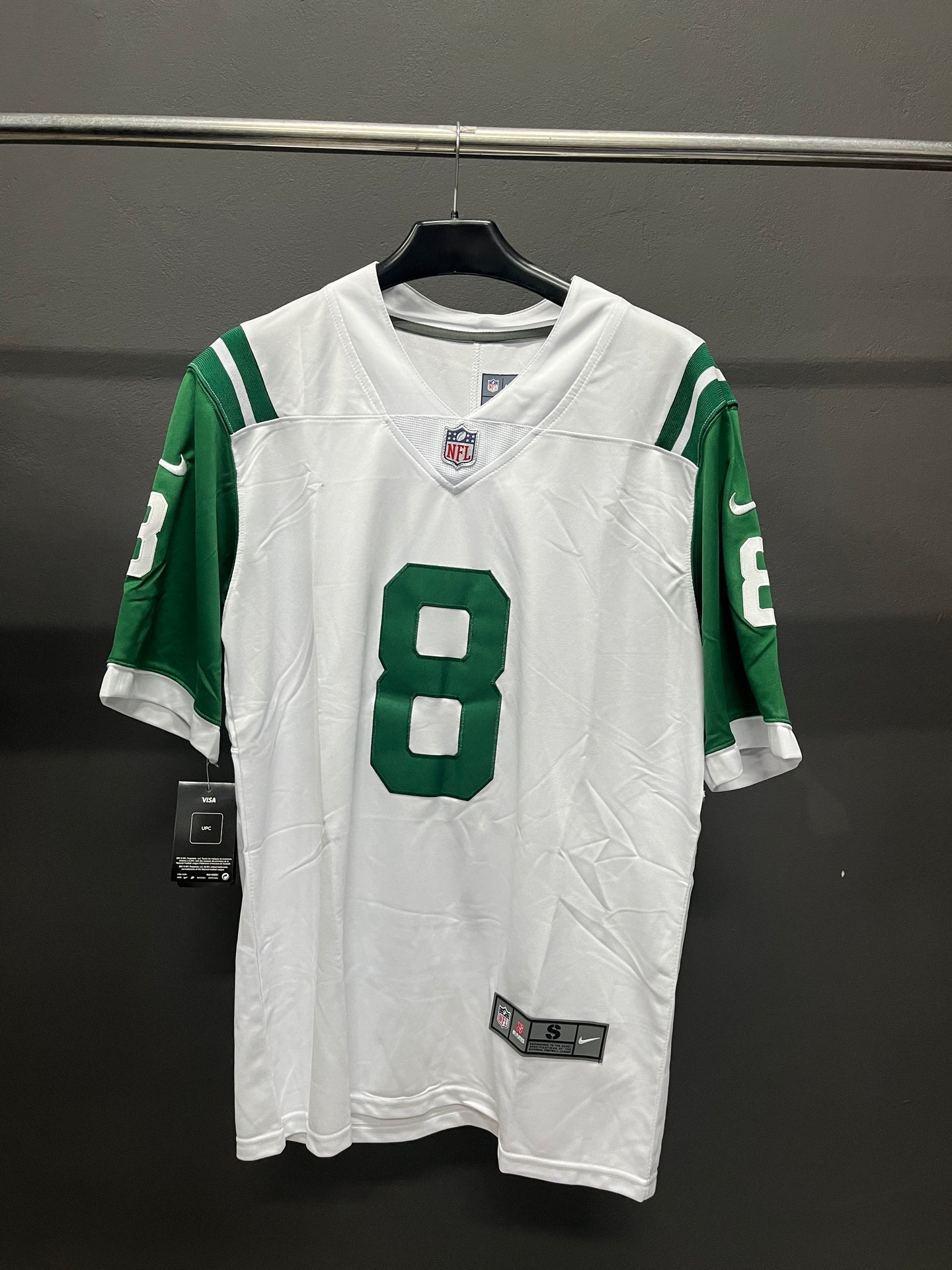 RODGERS 8 White New York Jets NFL Jersey