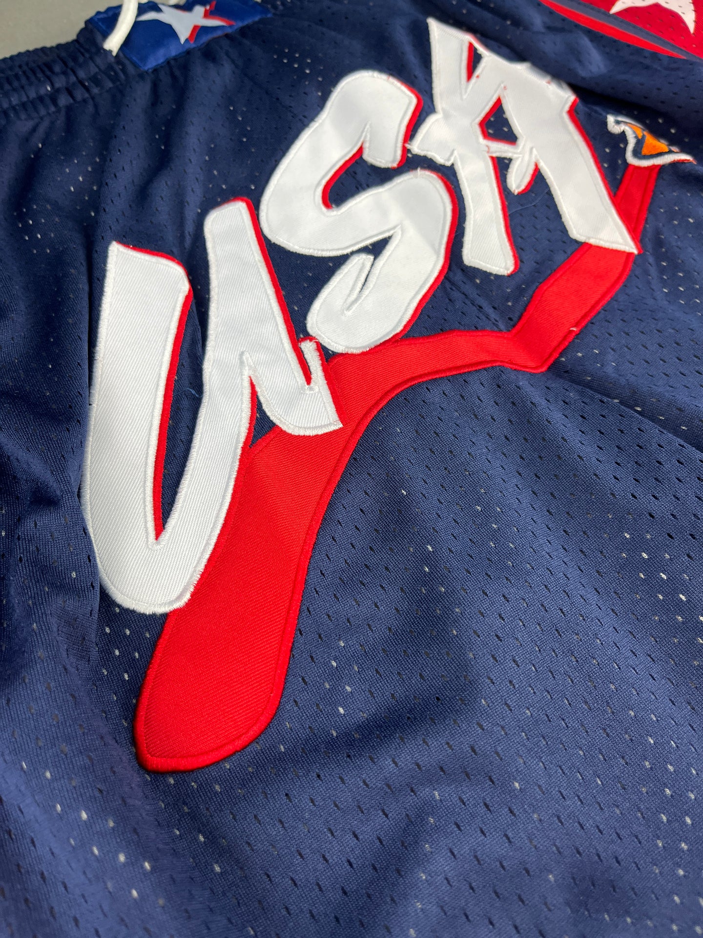 USA Blue & Red Shorts Full Embroidery