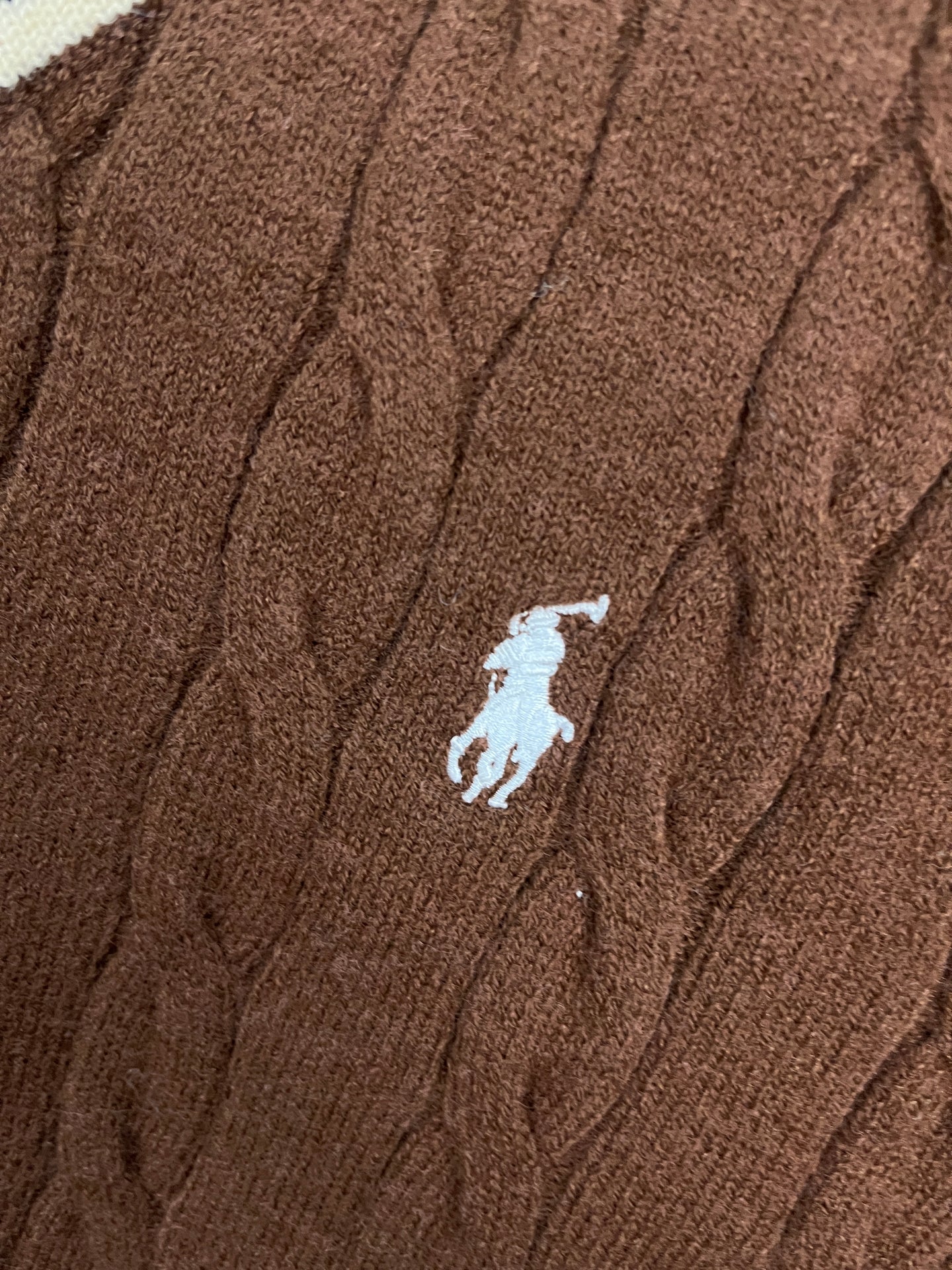 Ralph Lauren Soft Patterned Pull Over Brown