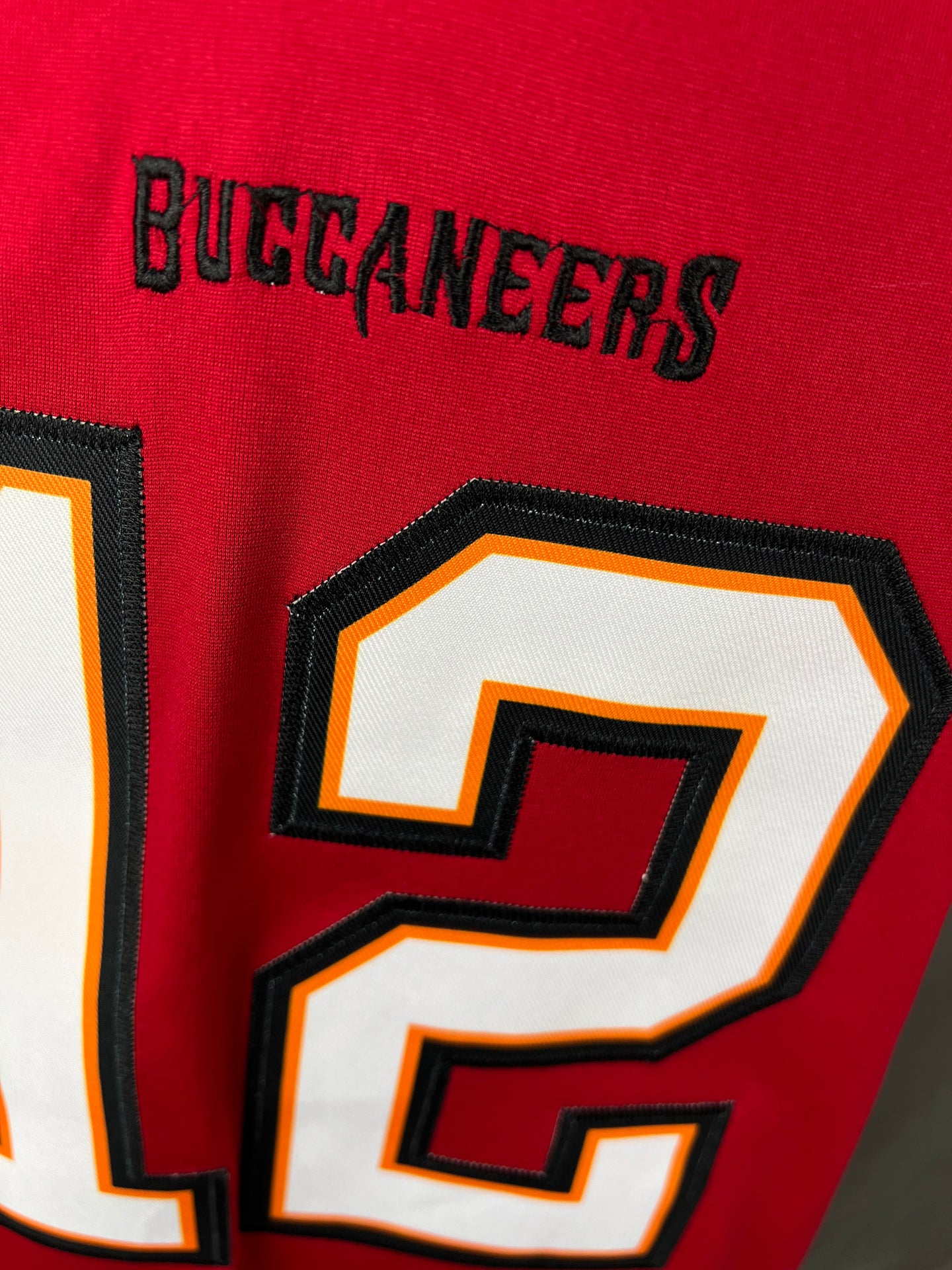 BRADY 12 Red Tampa Bay Buccaneers NFL Jersey