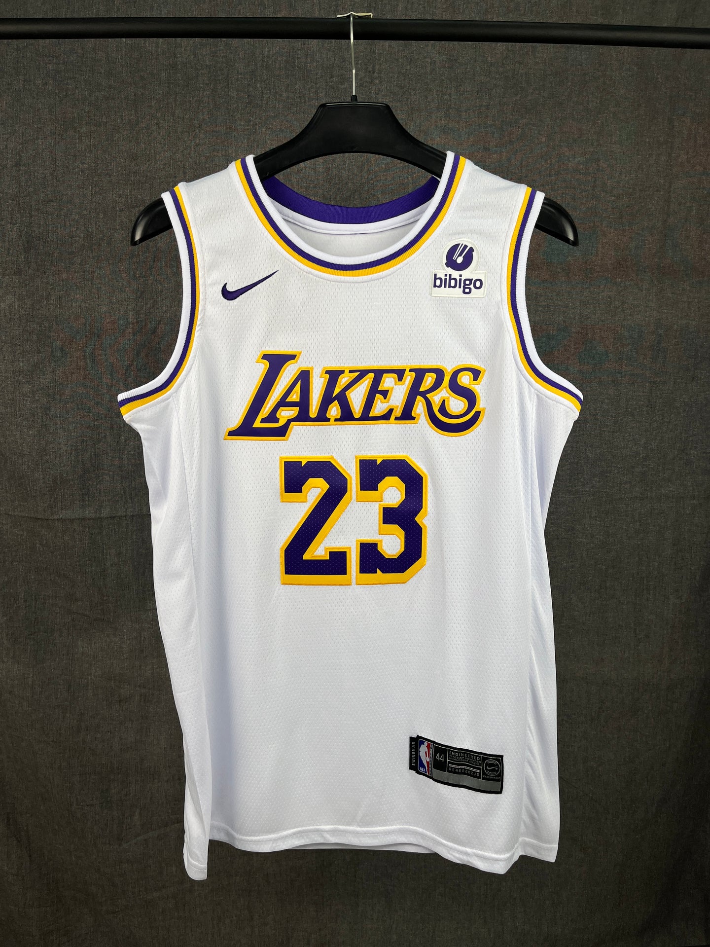 James 23 Lakes White NBA Jersey