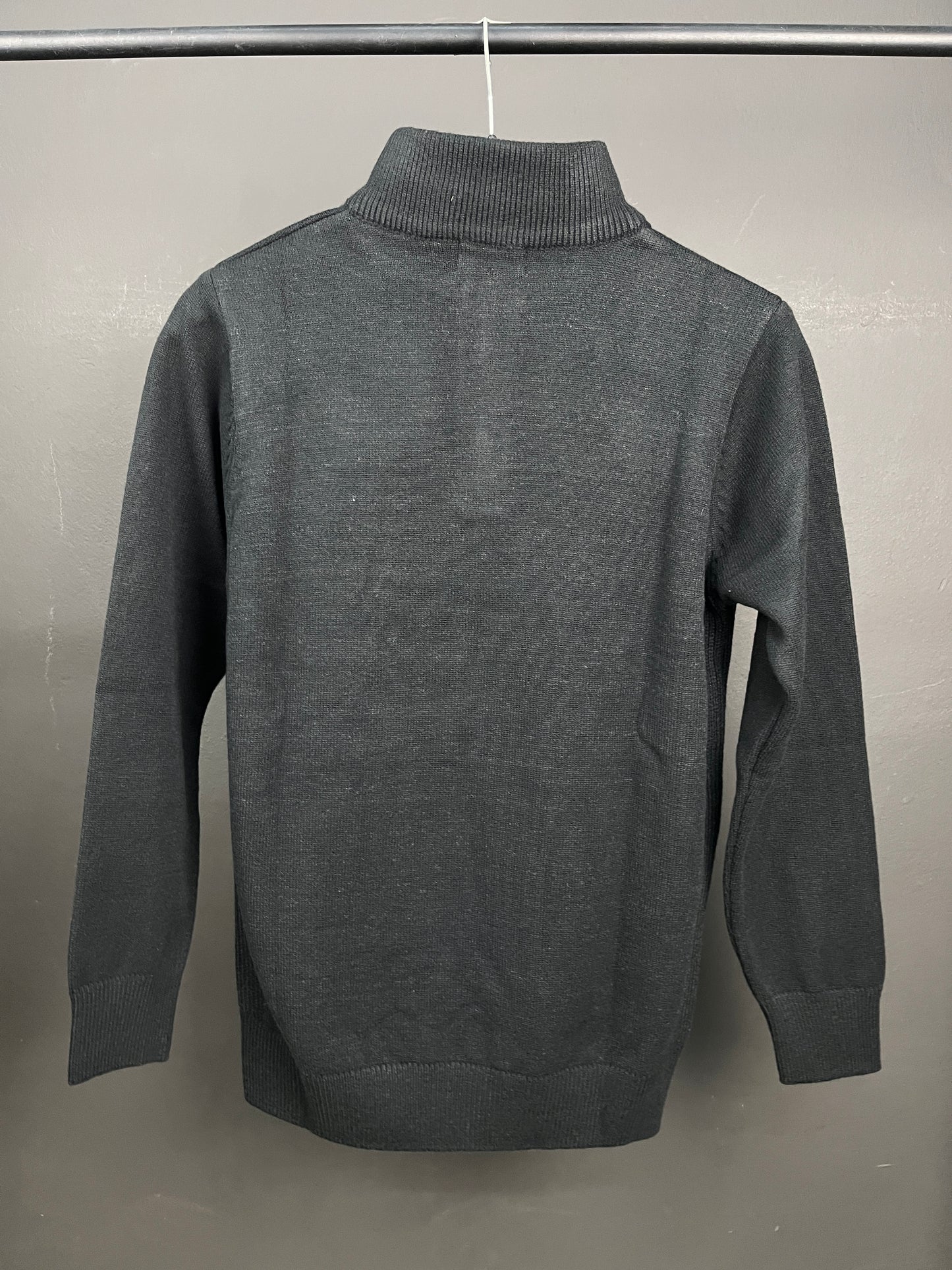 Ralph Lauren Soft Black Half Zip-up Sweater