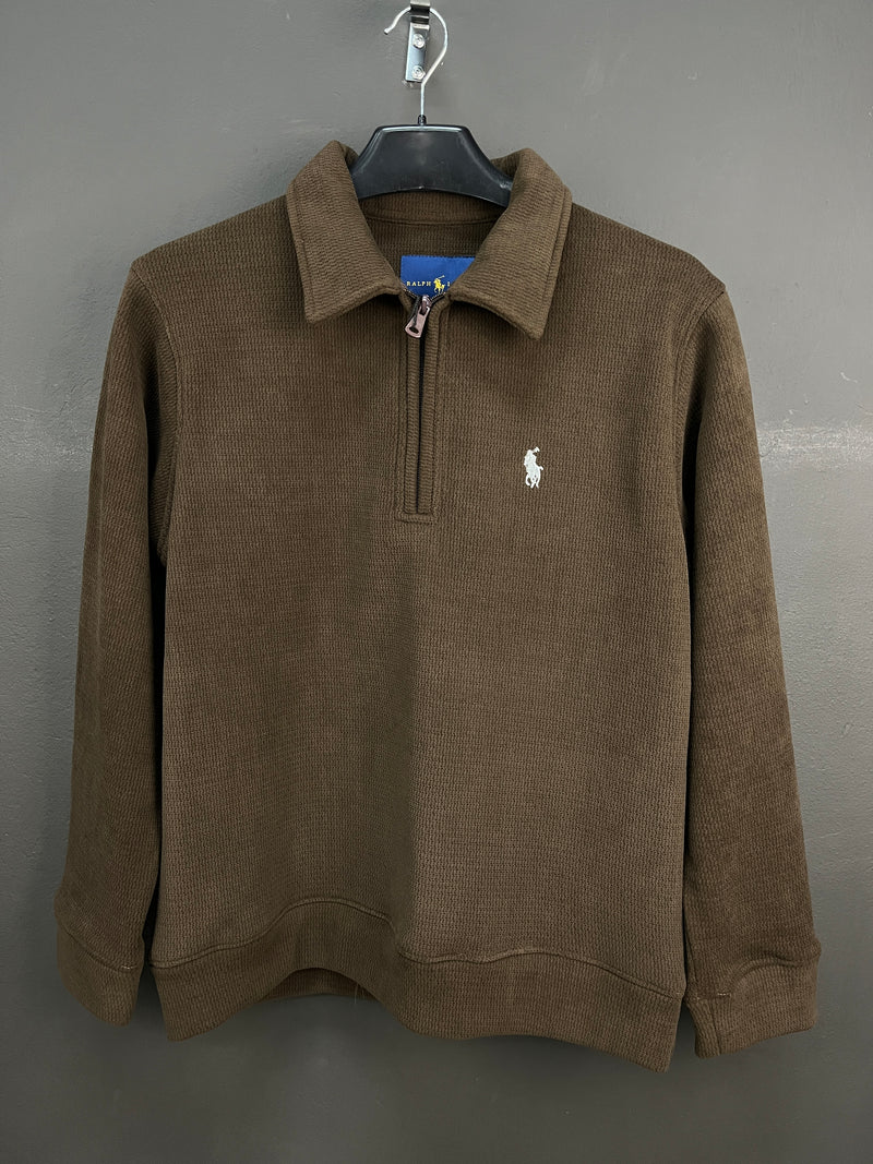 Ralph Lauren Dark Brown Collared Sweater