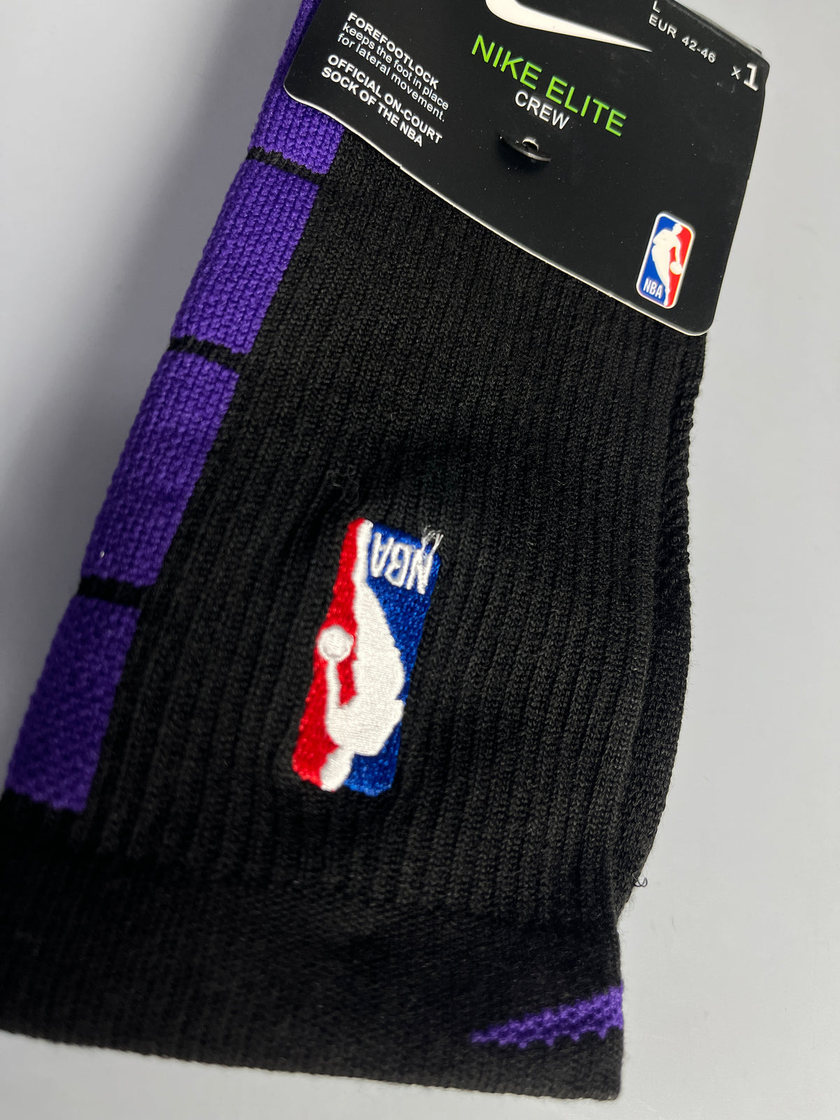 NBA Nike Black & Purple Crew Socks