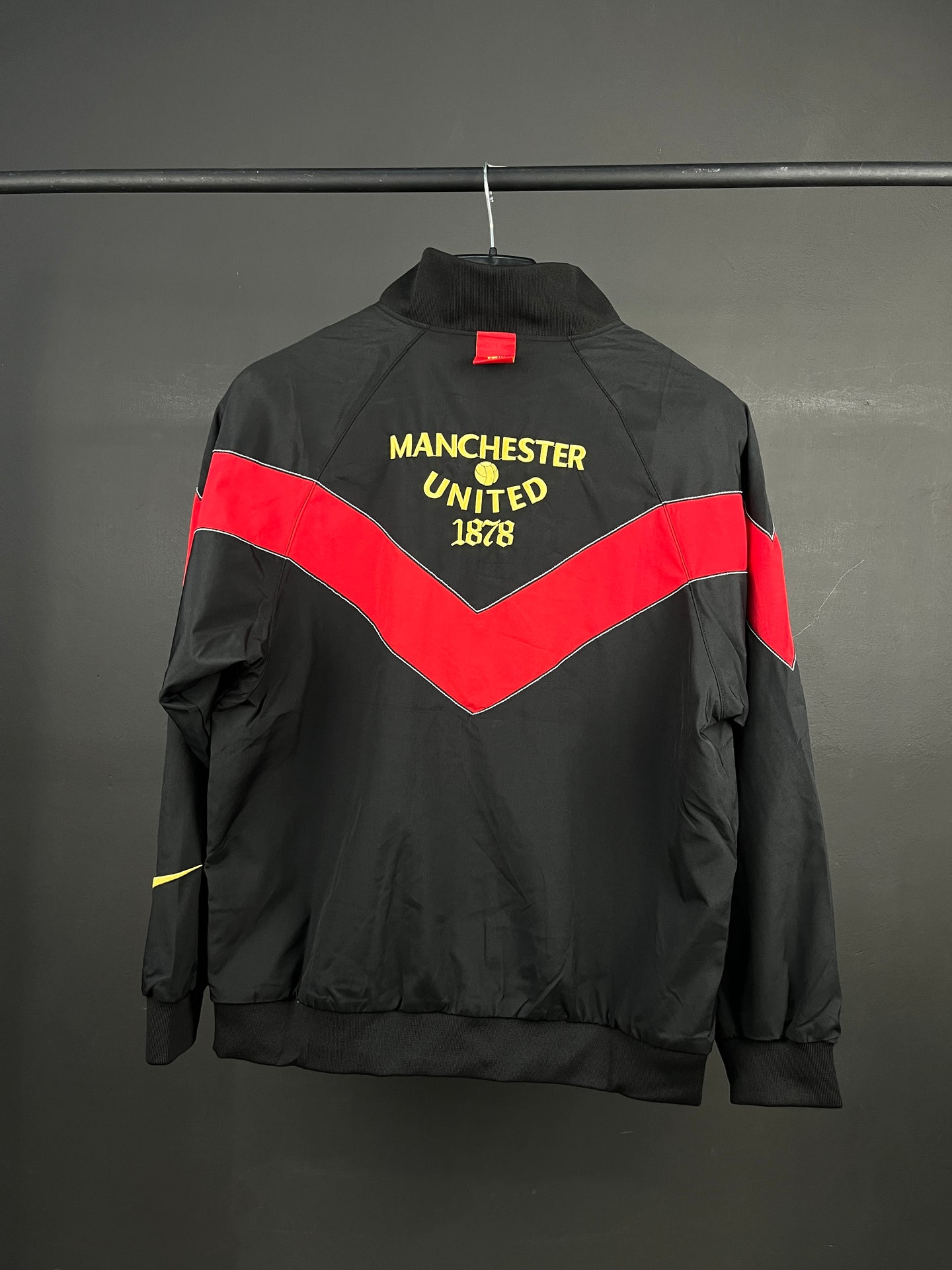 Manchester United Black & Red Windbreaker Jacket