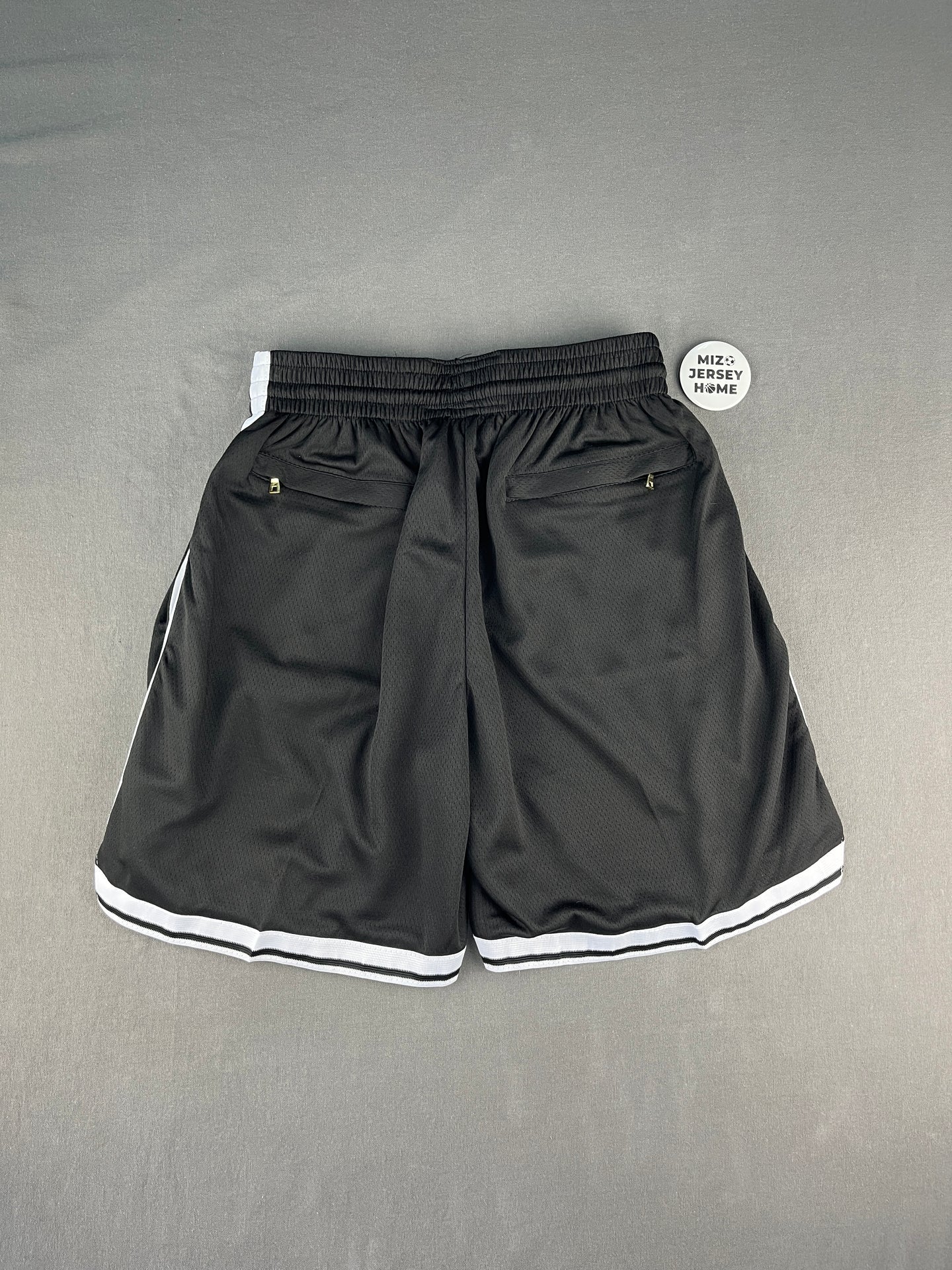 BROOKLYN Black Shorts Full Embroidery