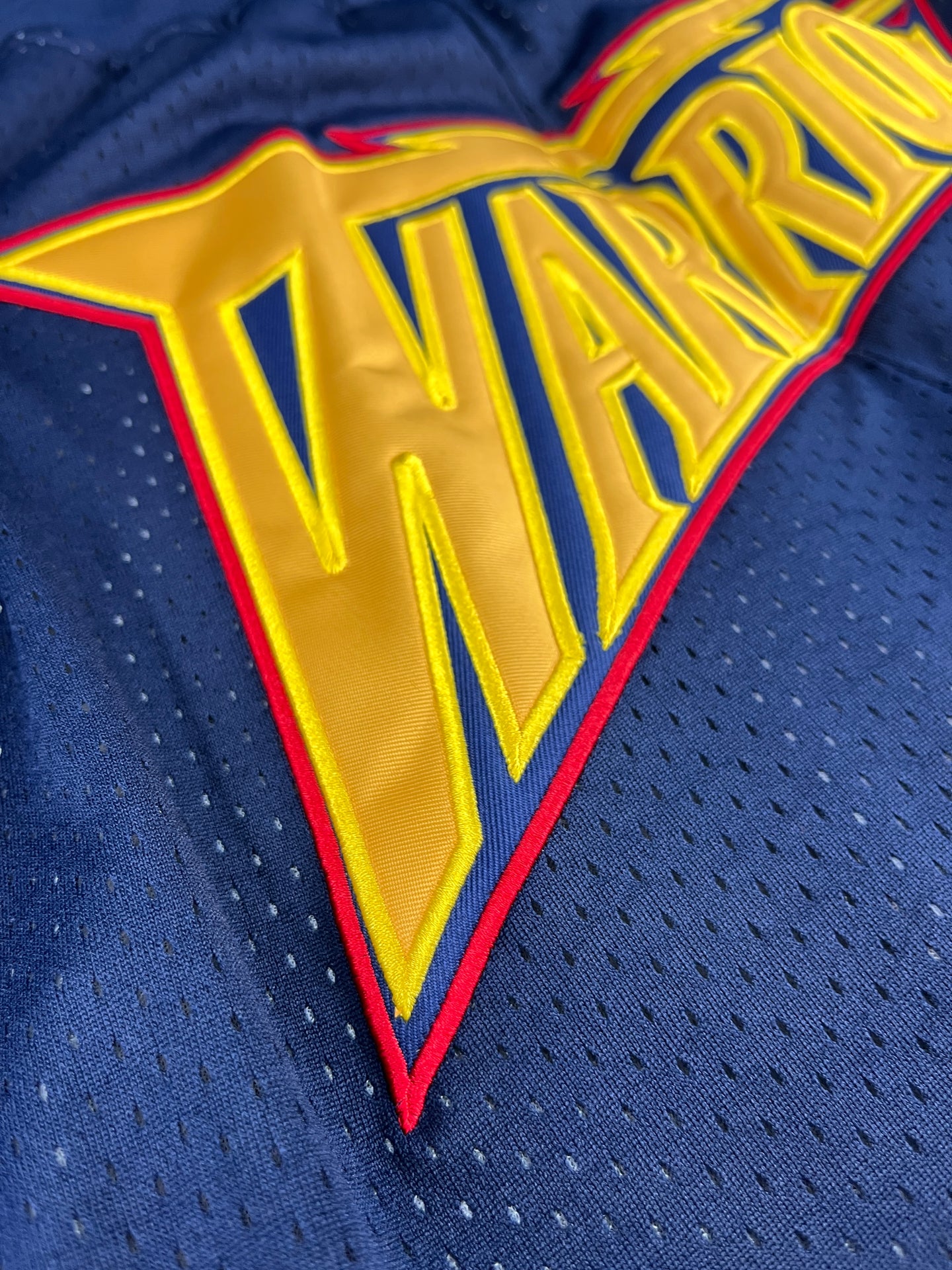 WARRIORS Thunder Navy Shorts Full Embroidery