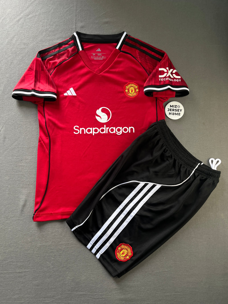 Manchester United Home 25/26 Kids Jersey