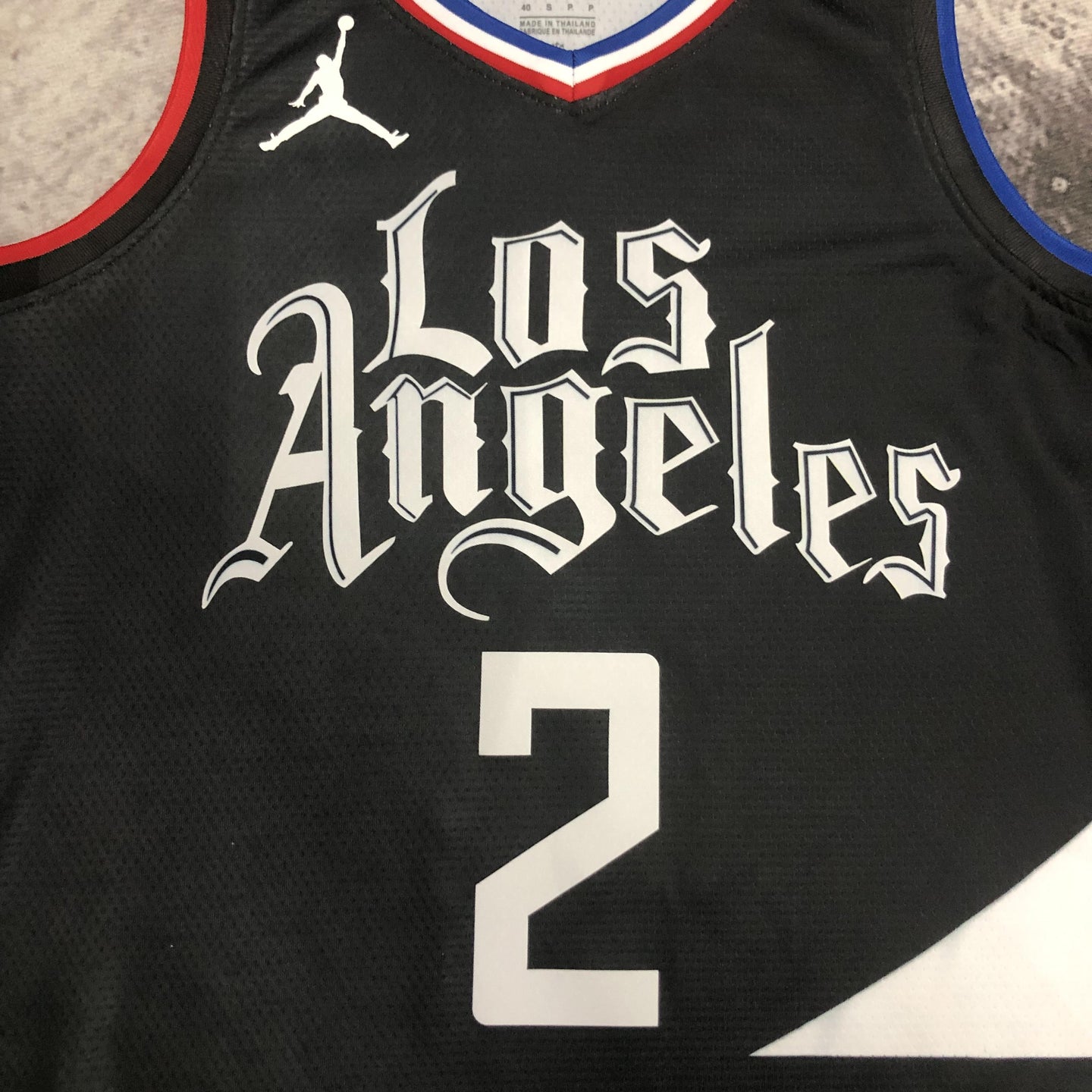 LEONARD 2 Black Los Angeles Clippers Heat Pressed Edition NBA Jersey